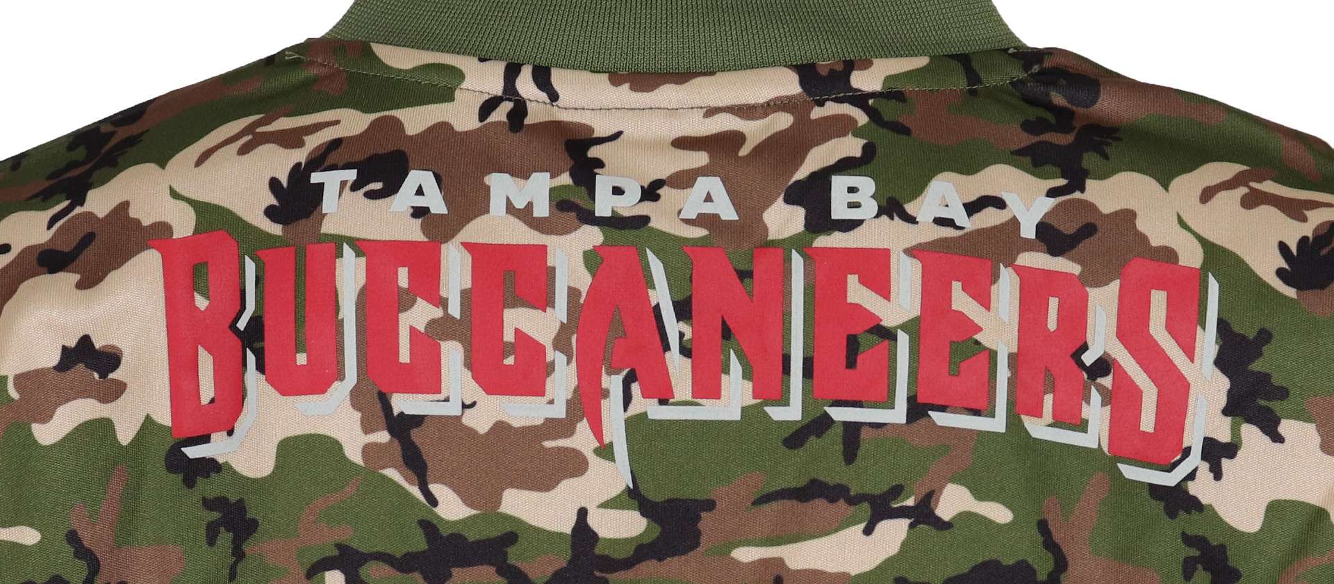 Tampa Bay Buccaneers Olive NFL Camo Infill Oversized Mesh T-Shirt New Era