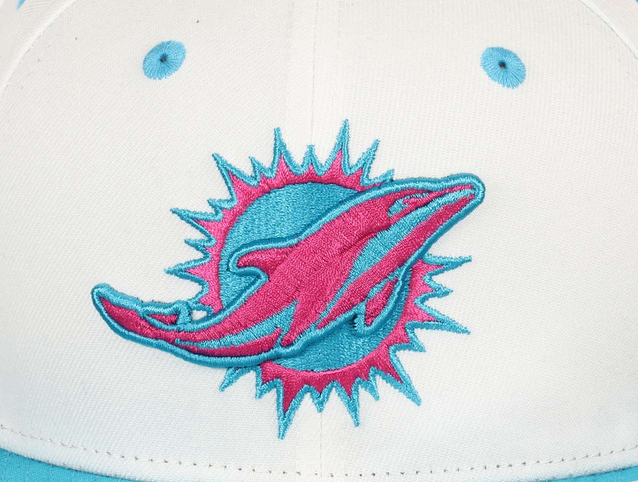 Miami Dolphins NFL Two Tone Southbeach 9Fifty Original Fit Snapback Cap New Era