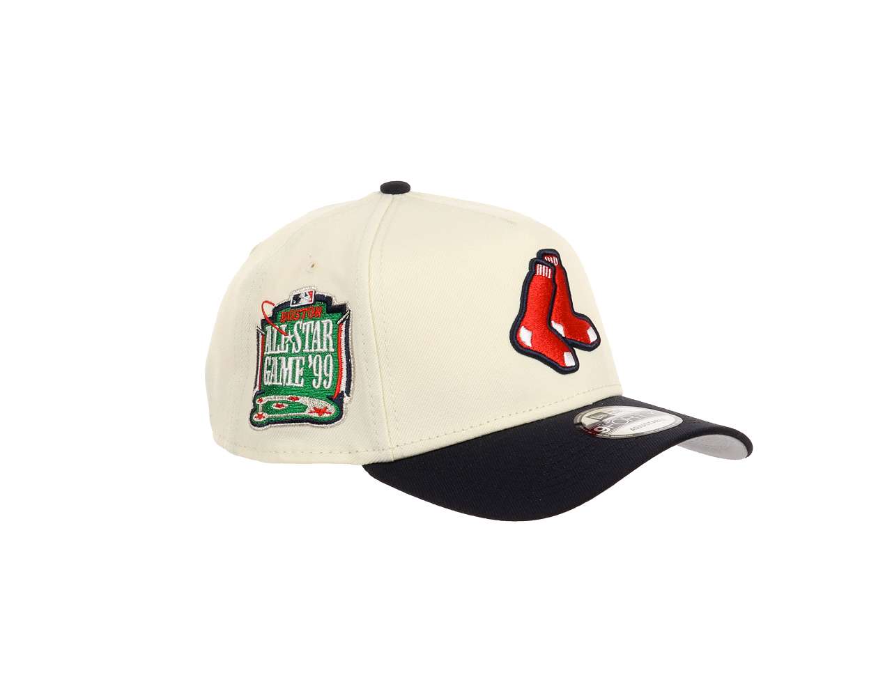 Boston Red Sox MLB All-Star Game 1999 Sidepatch Cooperstown Chrome Black 9Forty A-Frame Snapback Cap New Era
