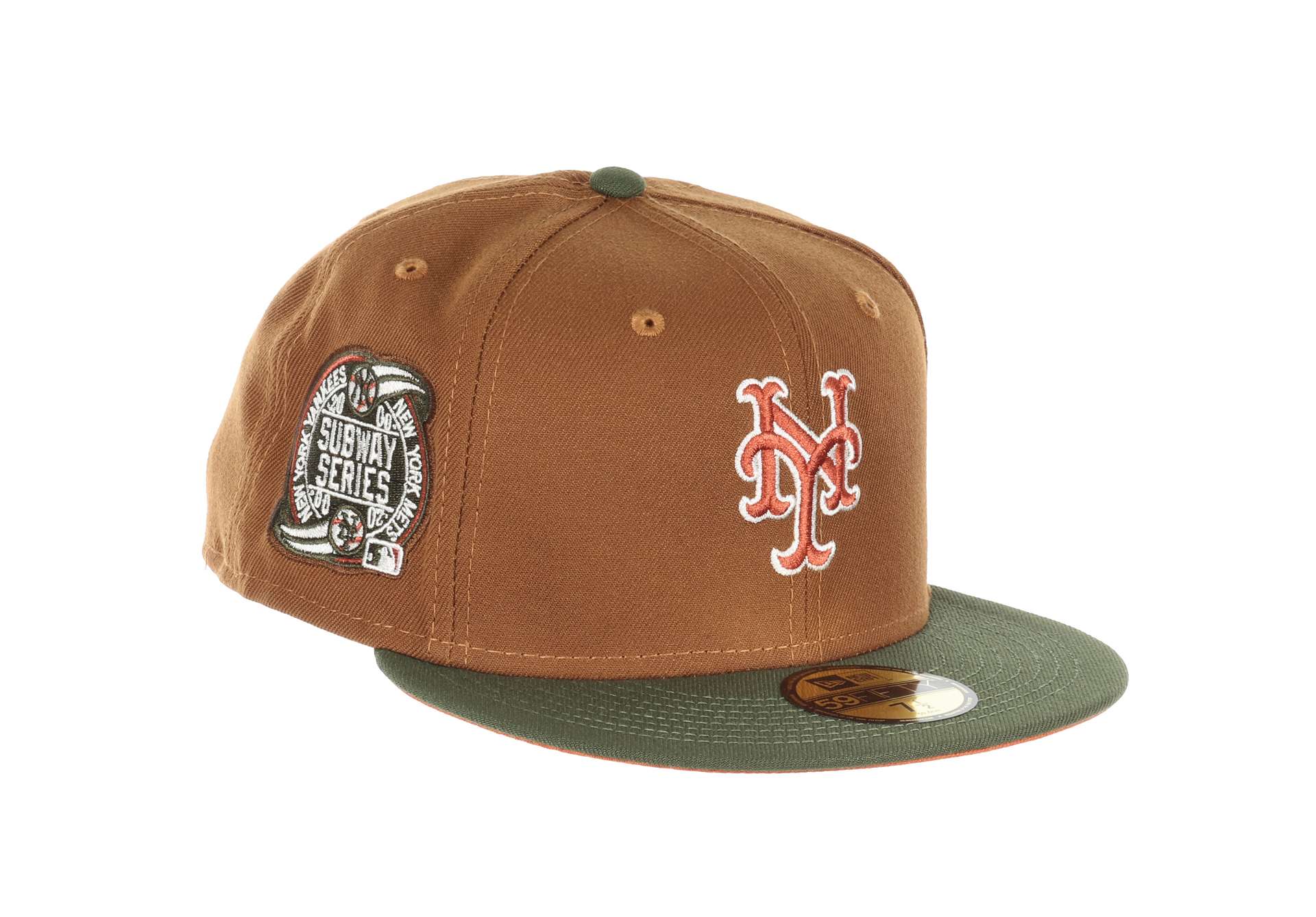 New York Mets MLB Cooperstown Subway Series Sidepatch Toasted Peanut 59Fifty Basecap New Era