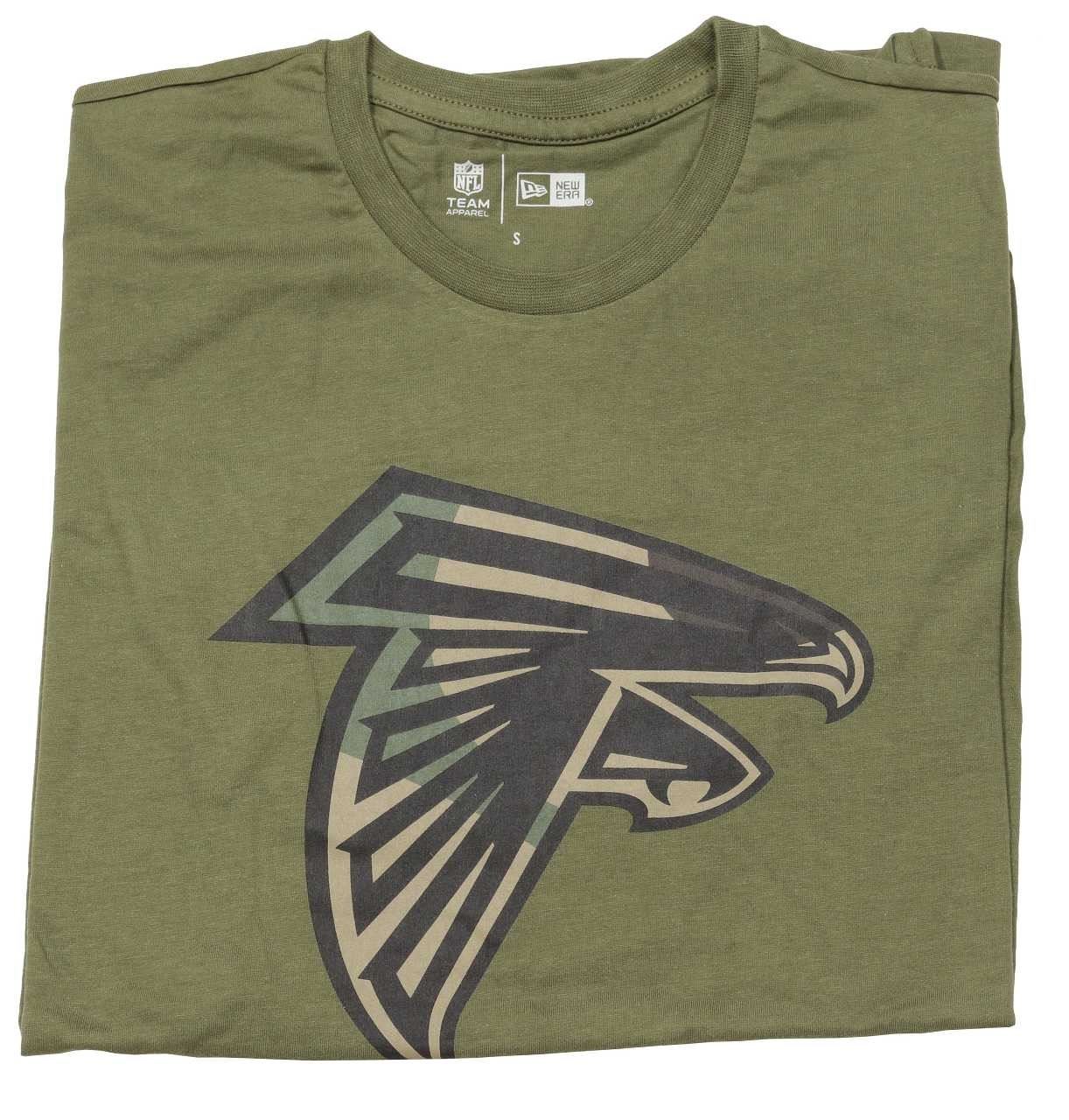 Atlanta Falcons Camo Logo Olive T- Shirt New Era
