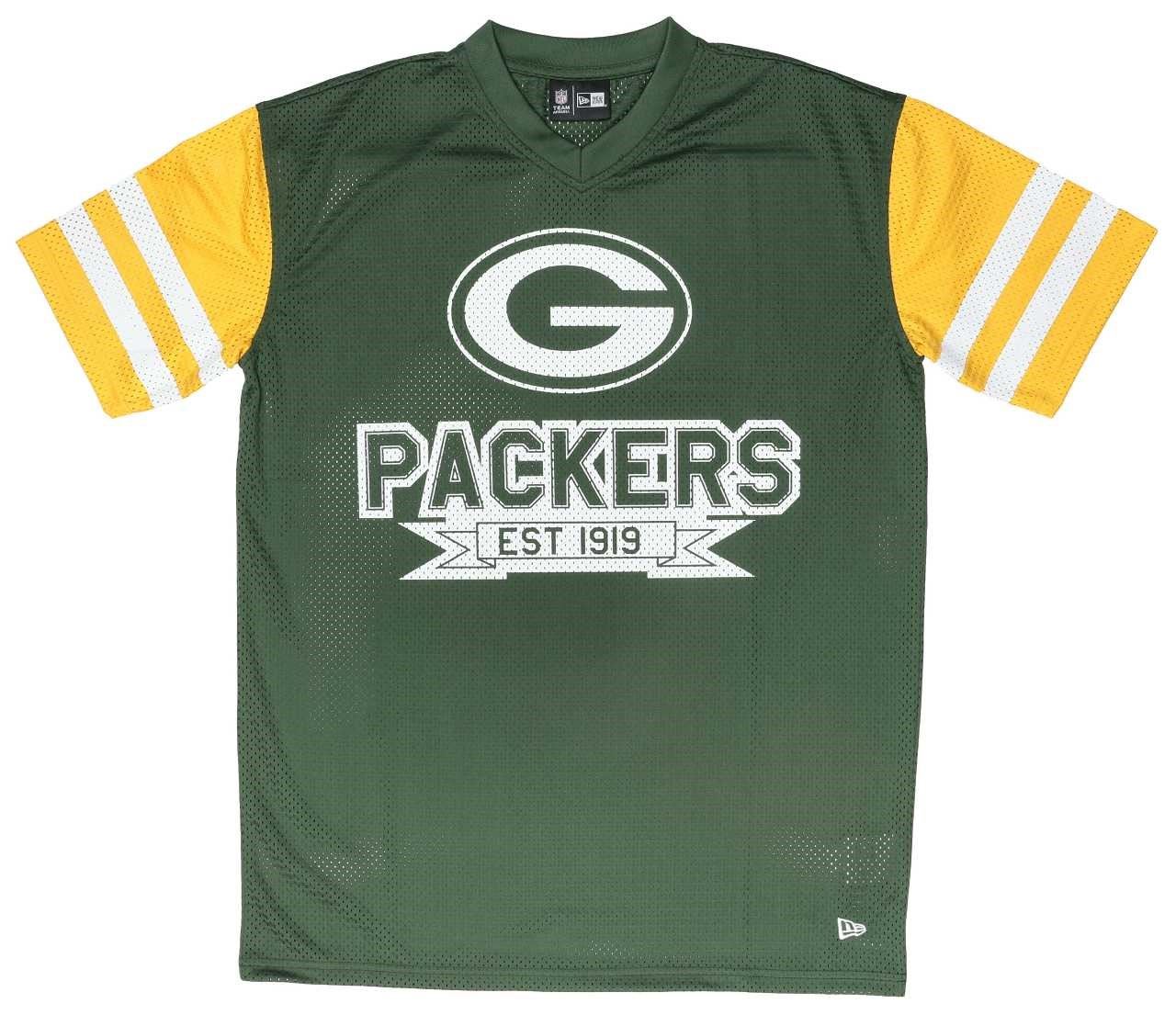 Green Bay Packers NFL Contrast Sleeve T-Shirt New Era