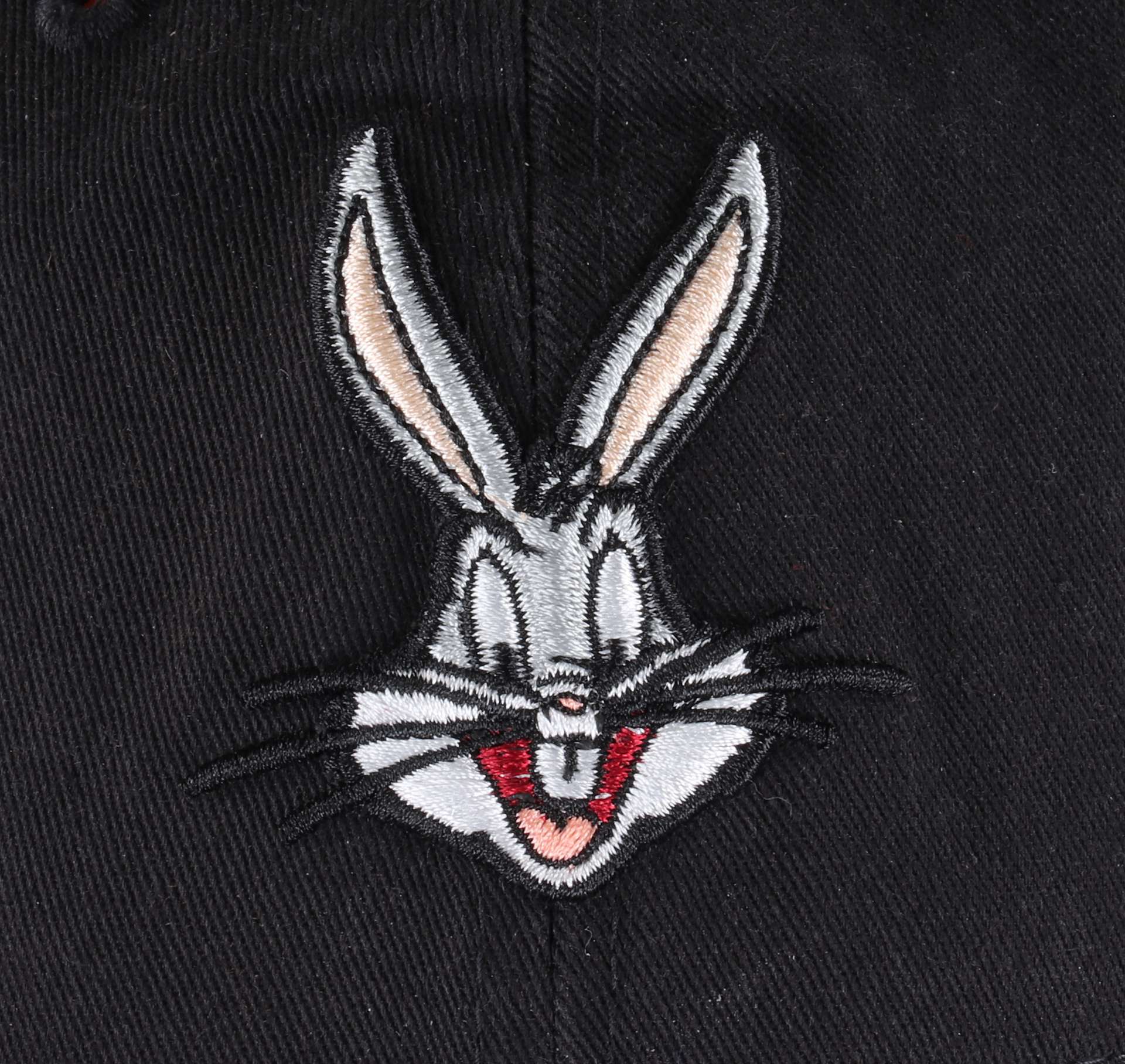 Looney Tunes Bugs Bunny Head Black 9Twenty Unstructured Strapback Cap New Era