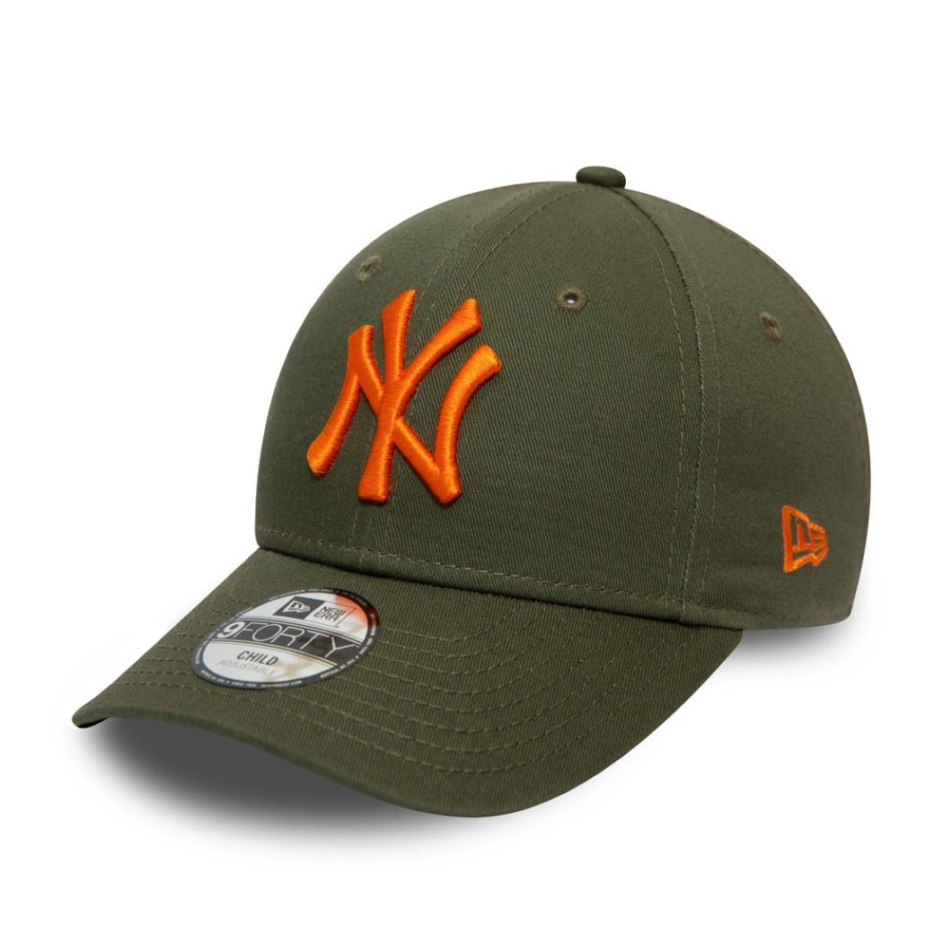 New York Yankees League Essential Olive 9Forty Adjustable Kids Cap New Era