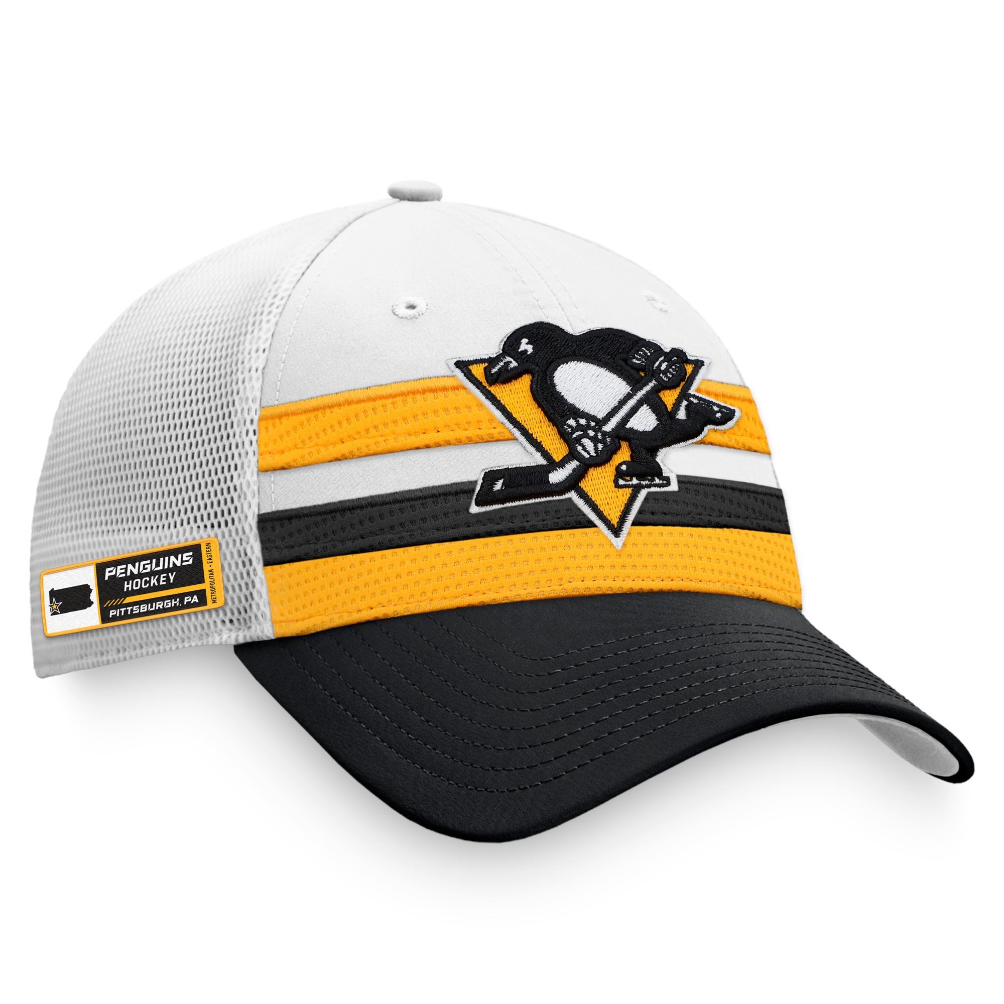 Pittsburgh Penguins NHL Authentic Pro Draft Jersey Hook Structured Trucker Cap Fanatics