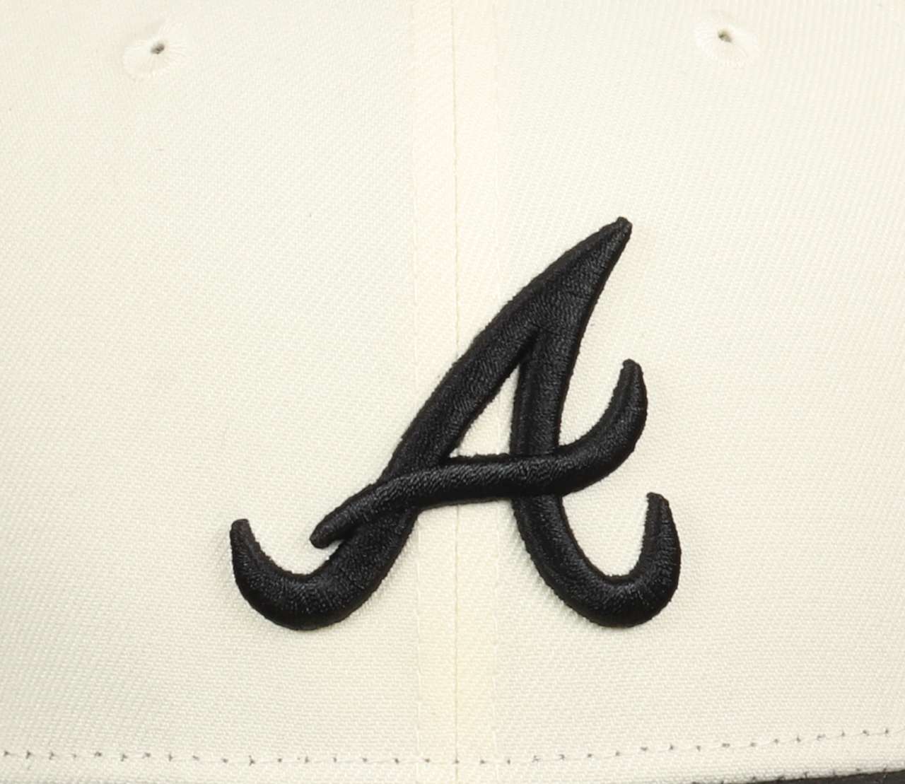 Atlanta Braves MLB Two Tone Cooperstown Braves Sidepatch Chrome Black Scarlet 59Fifty Basecap New Era