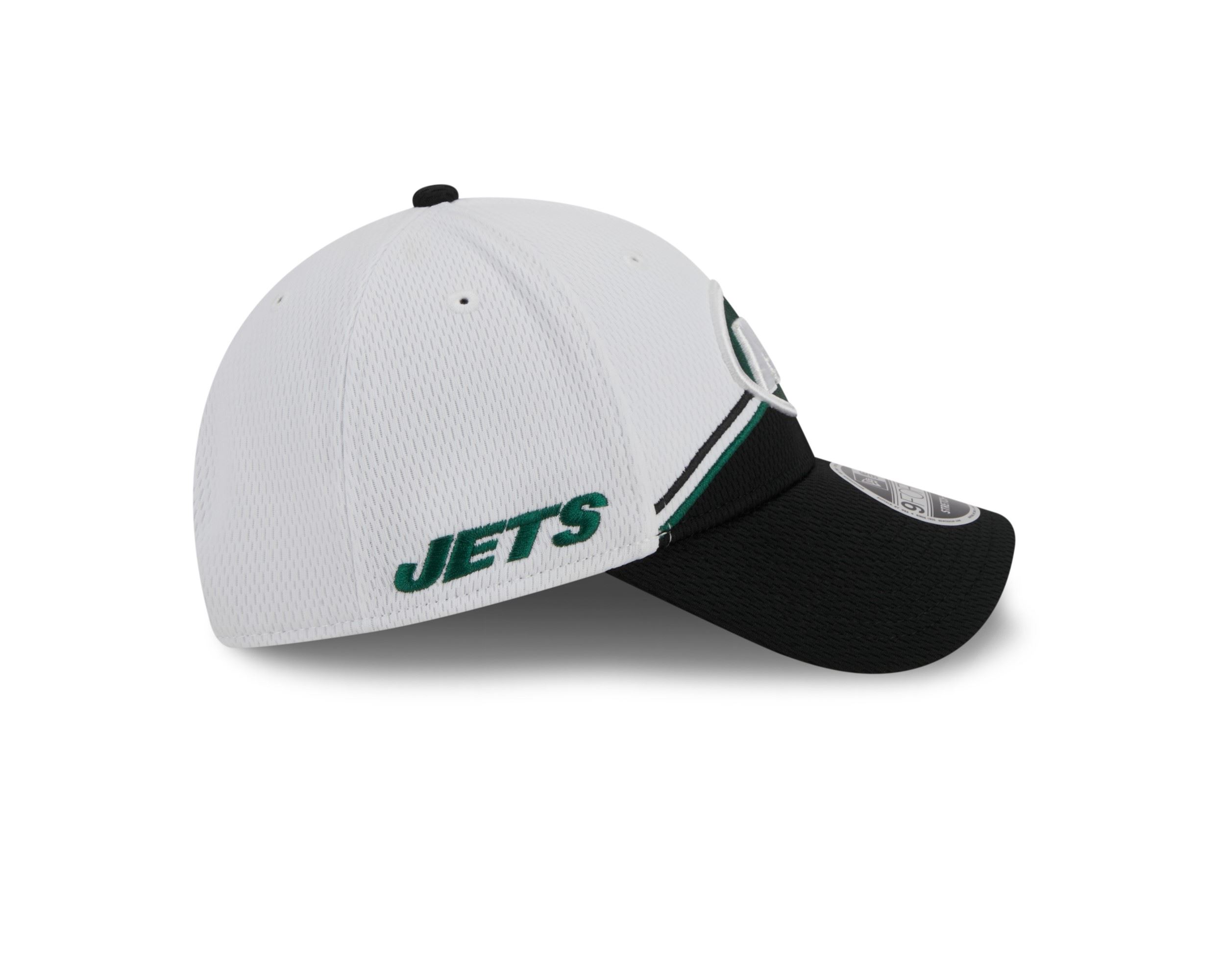 New York Jets NFL 2023 Sideline White Black 9Forty Stretch Snapback Cap New Era