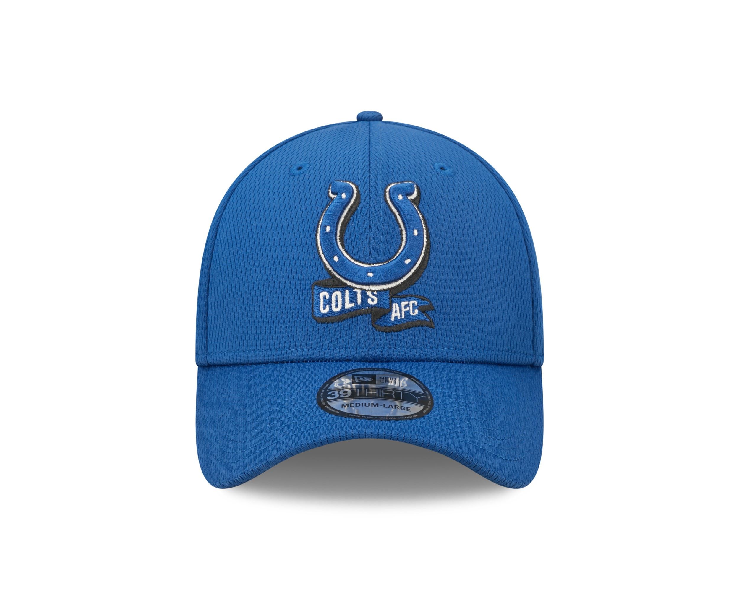 Indianapolis Colts NFL 2022 Sideline Blue 39Thirty Stretch Cap New Era