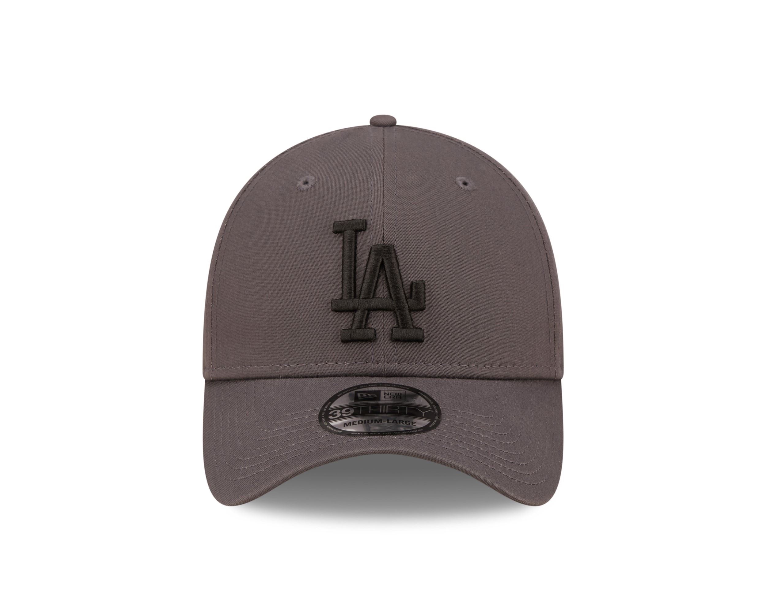 Los Angeles Dodgers MLB League Essential Graphite Black 39Thirty Stretch Cap New Era