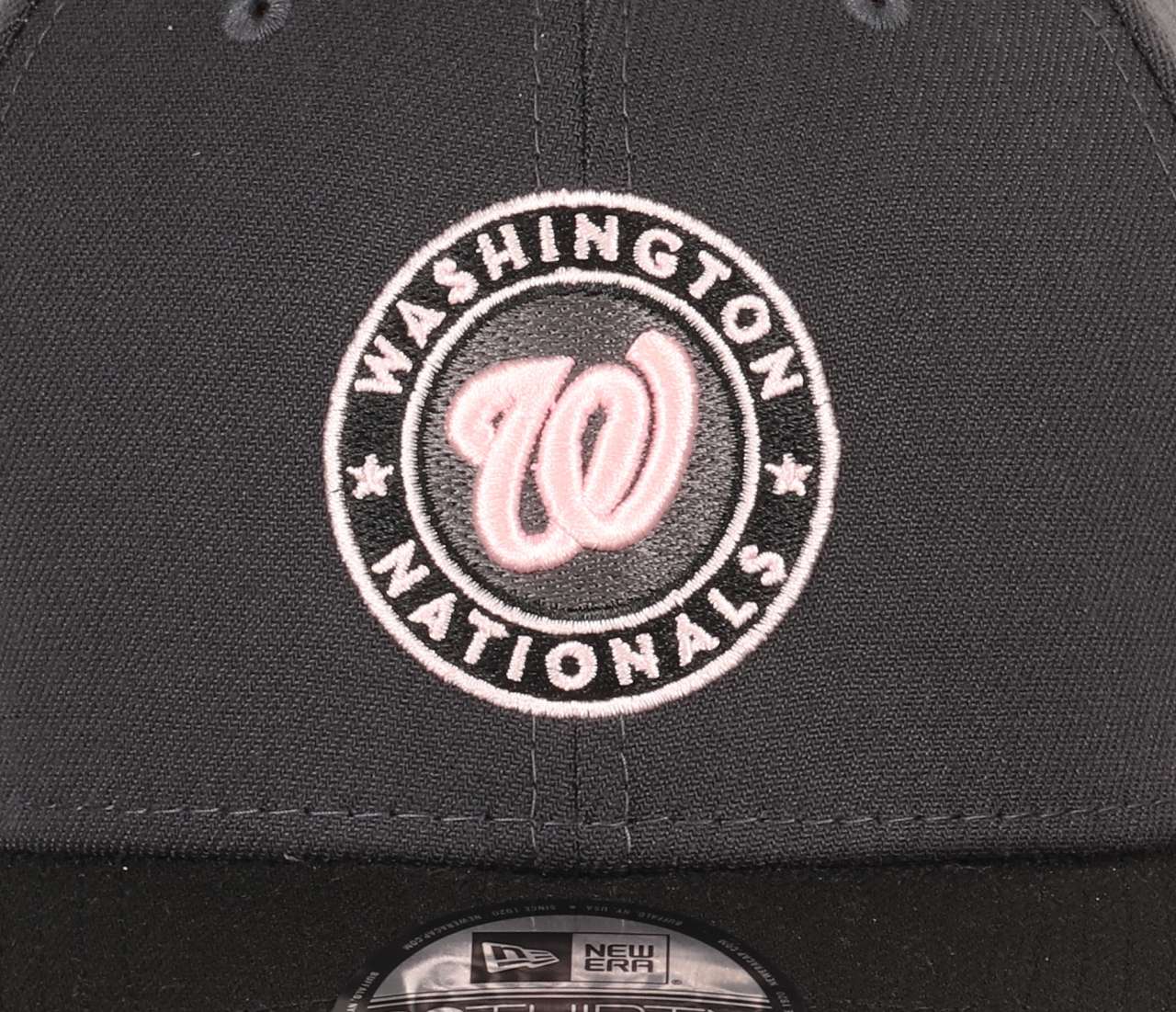 Washington Nationals MLB Two Tone Graphene Black 39Thirty Stretch Cap New Era