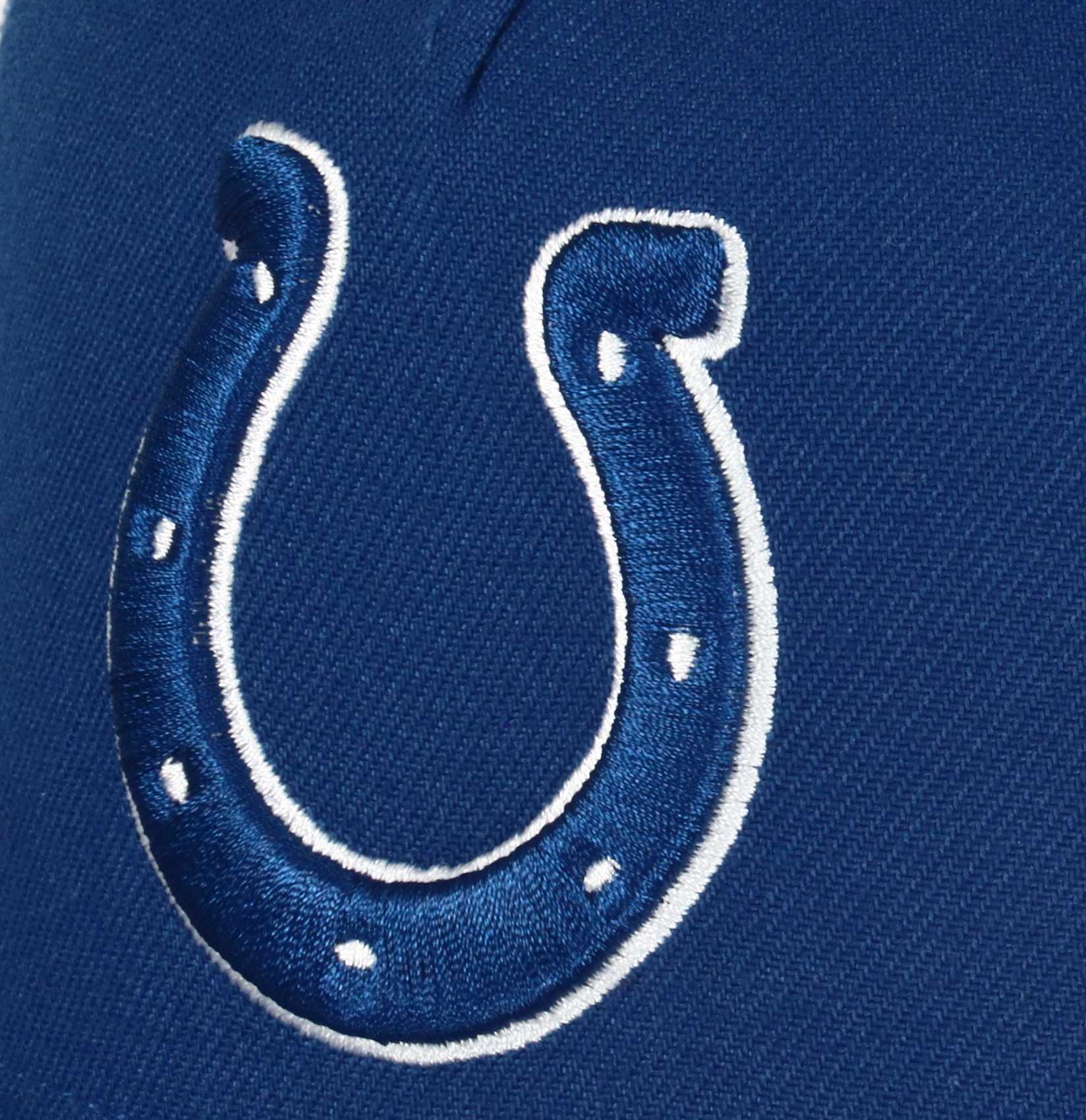 Indianapolis Colts NFL White Mesh Trucker 9Forty A-Frame Trucker Cap New Era