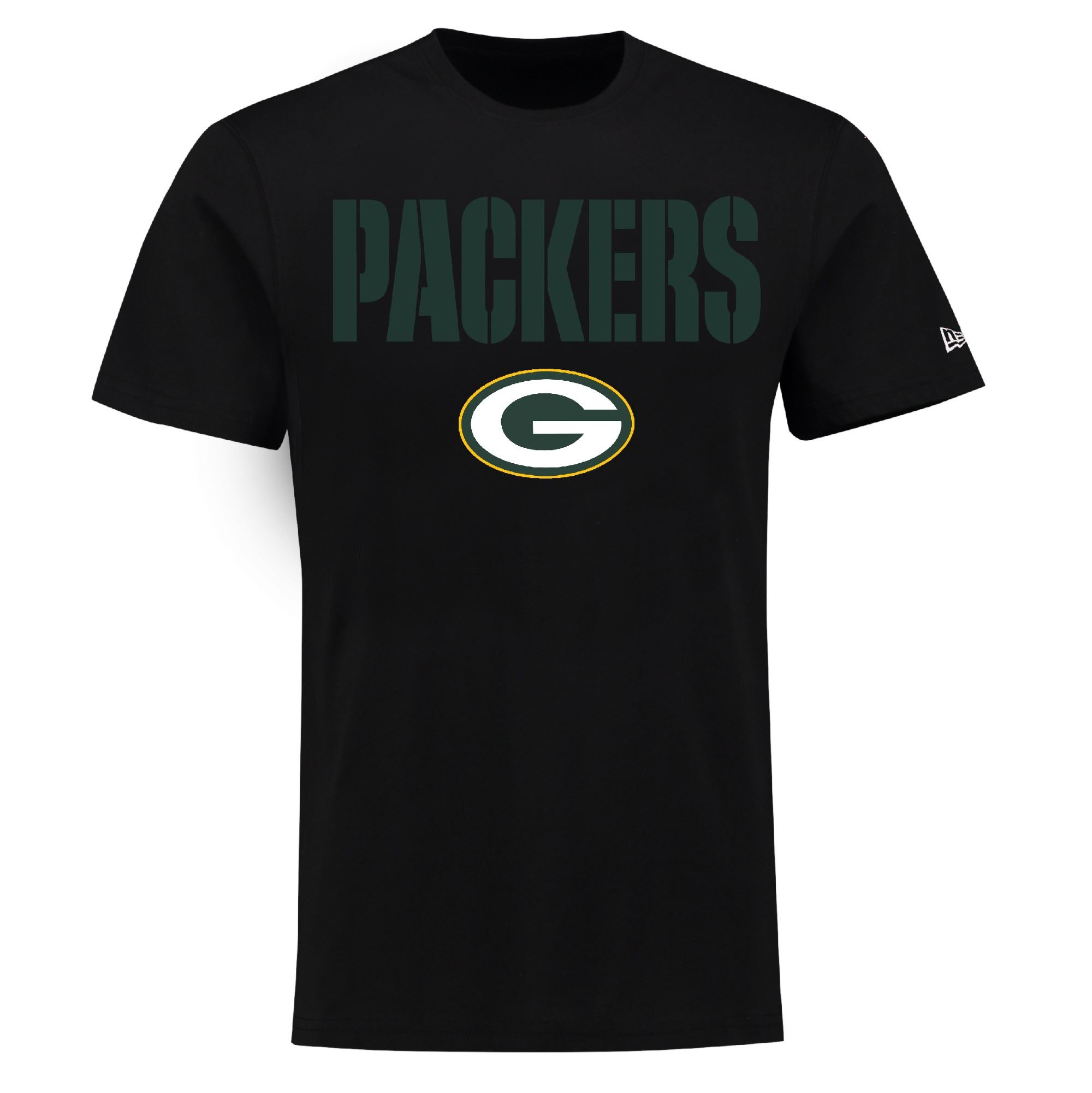 Green Bay Packers Stacked Logo T-Shirt New Era