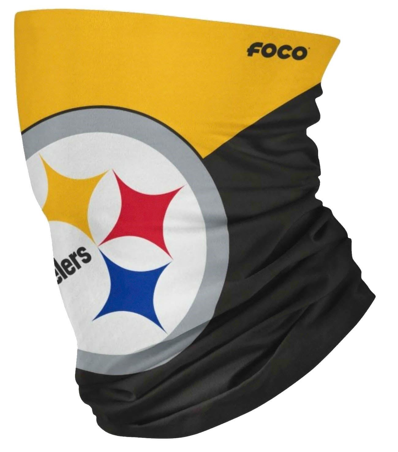 Pittsburgh Steelers Colour Block Big Logo Gaiter Scarf Forever Collectibles