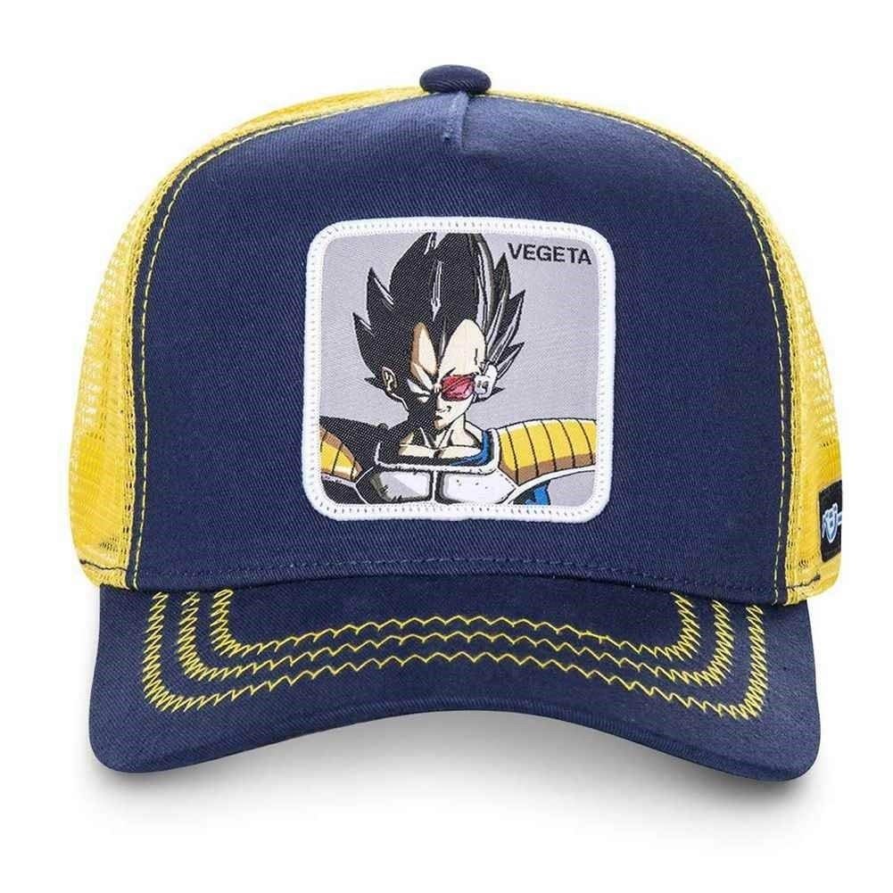 Vegeta Dragon Ball Z Navy / Yellow  Trucker Cap Capslab
