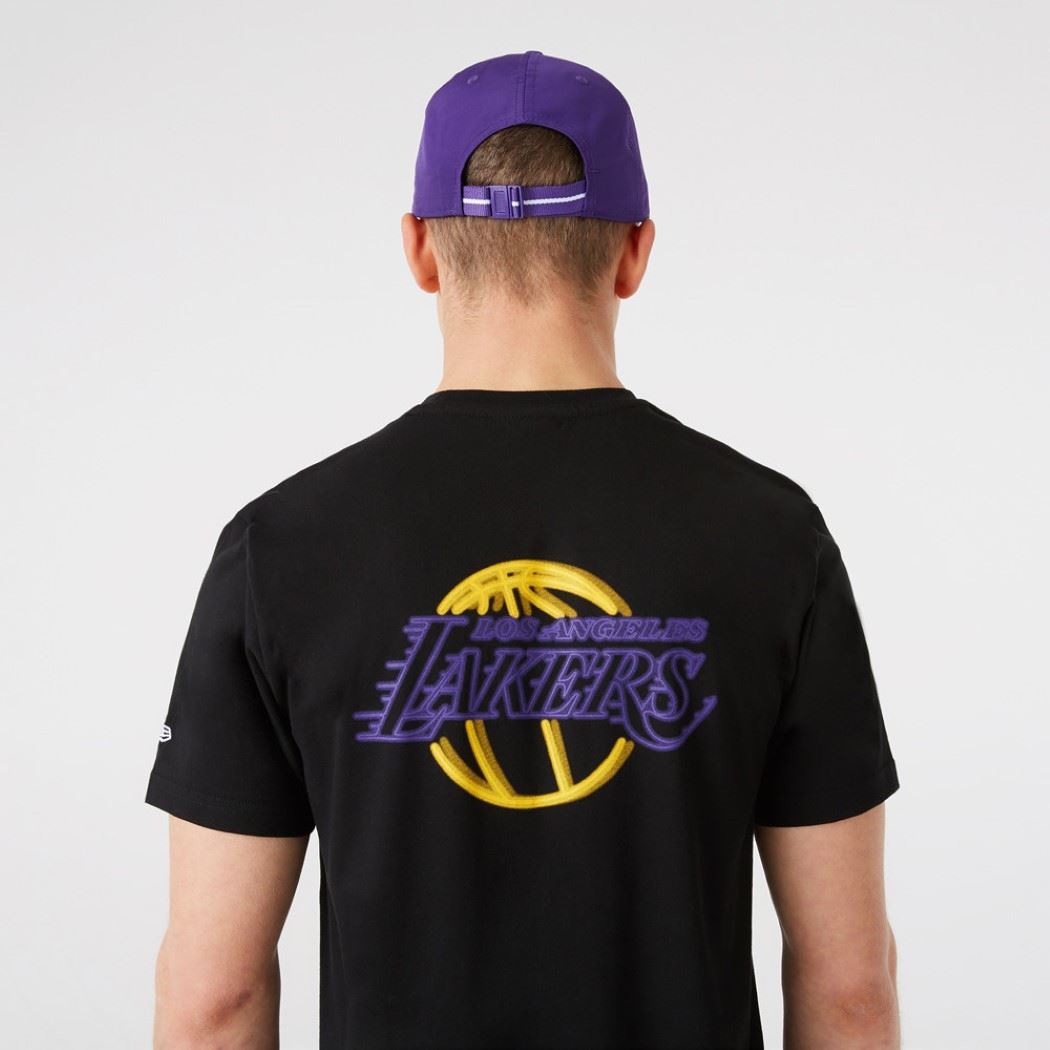 Los Angeles Lakers NBA Neon Tee T-Shirt New Era