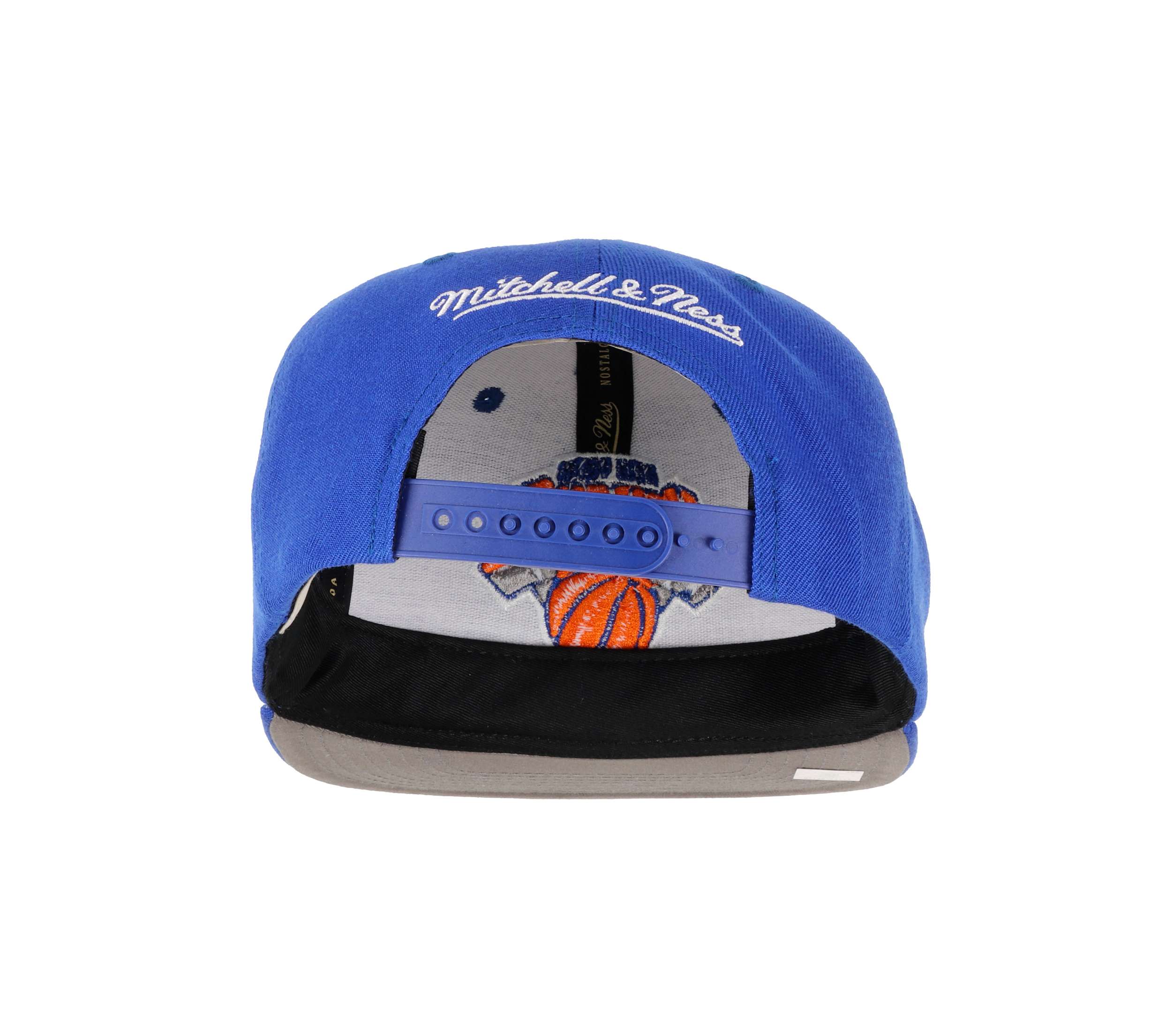 New York Knicks NBA Team Ground 2.0 Original Fit Blue Adjustable Snapback Cap Mitchell & Ness