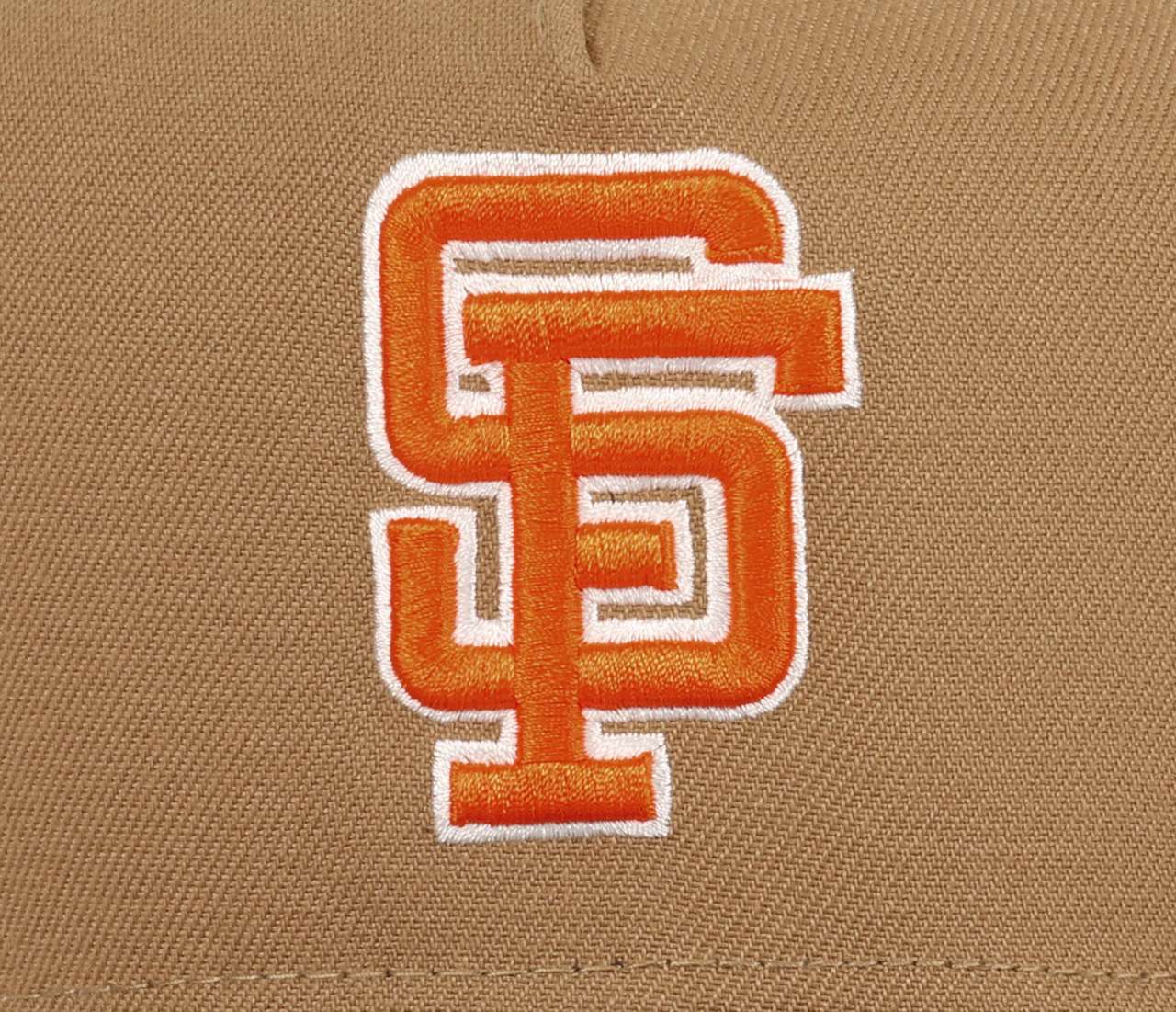 San Francisco Giants MLB Tell It Goodybye Stadium Sidepatch Khaki Black Cord 9Forty A-Frame Snapback Cap New Era