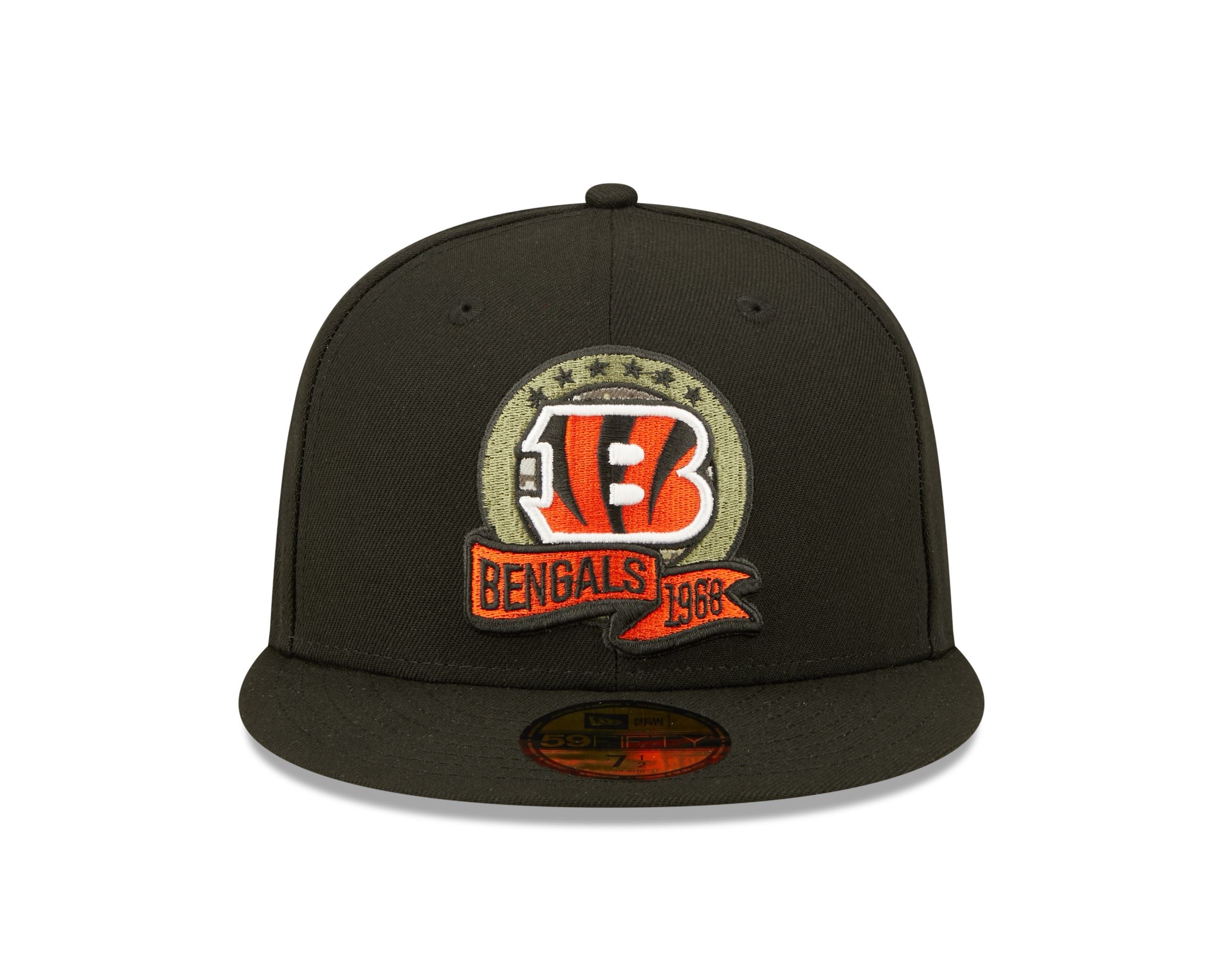 Cincinnati Bengals NFL Salute to Service 2022 Black 59Fifty Basecap New Era