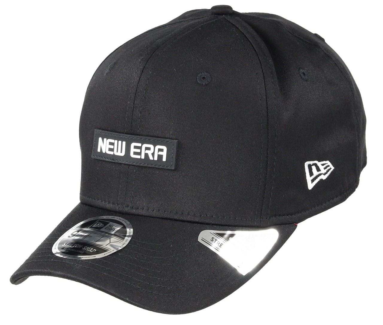 New Era 9Fifty Stretch Cap Rubber Badge Black/ Black