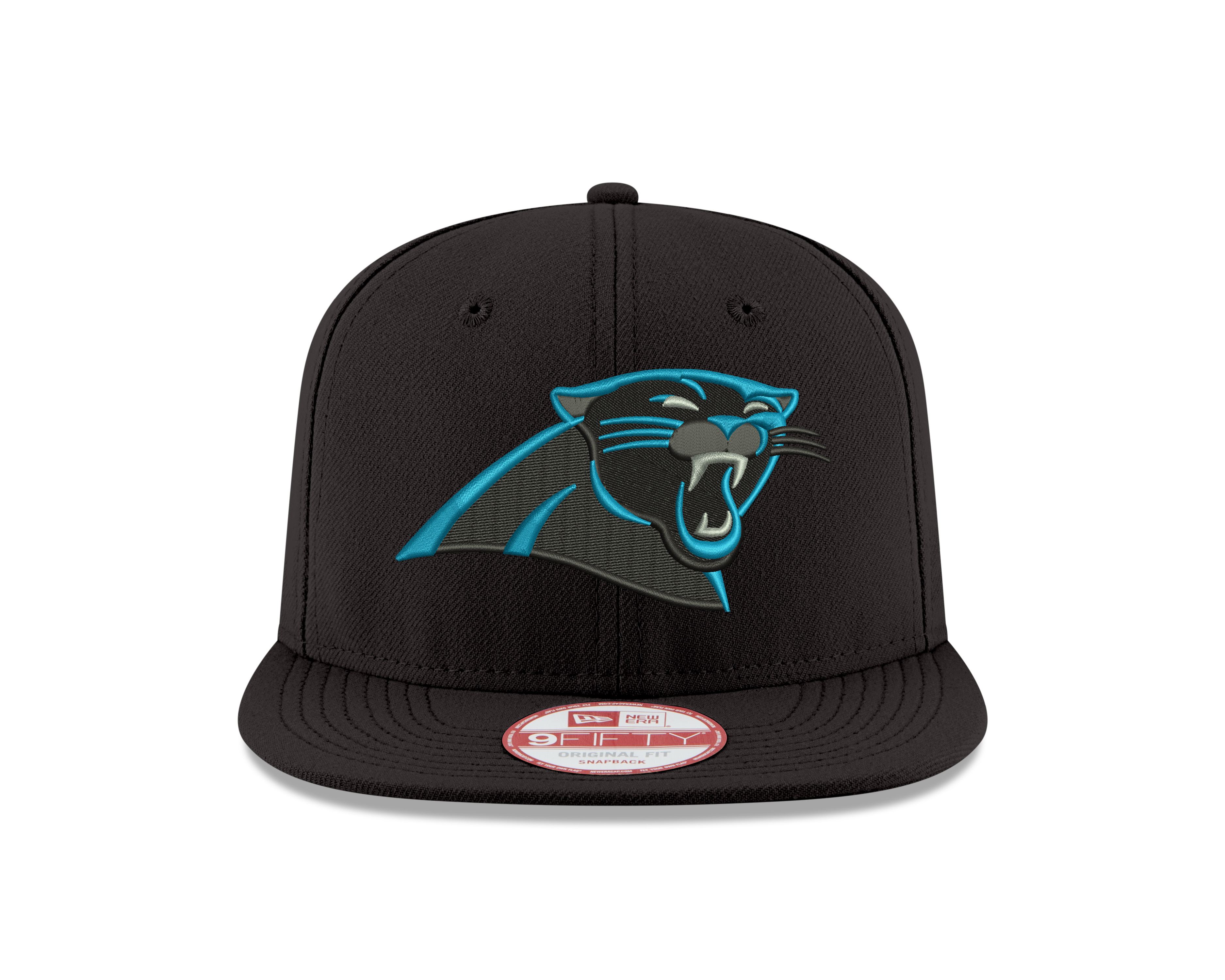 Carolina Panthers NFL Black 9Fifty Original Fit Snapback Cap New Era