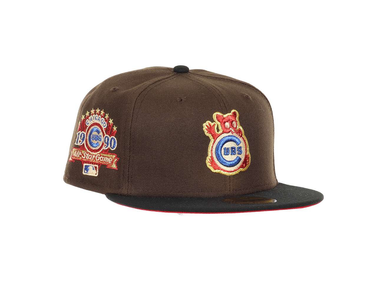 Chicago Cubs MLB 1990 All-Star Game Sidepatch Walnut Black 59Fifty Basecap New Era