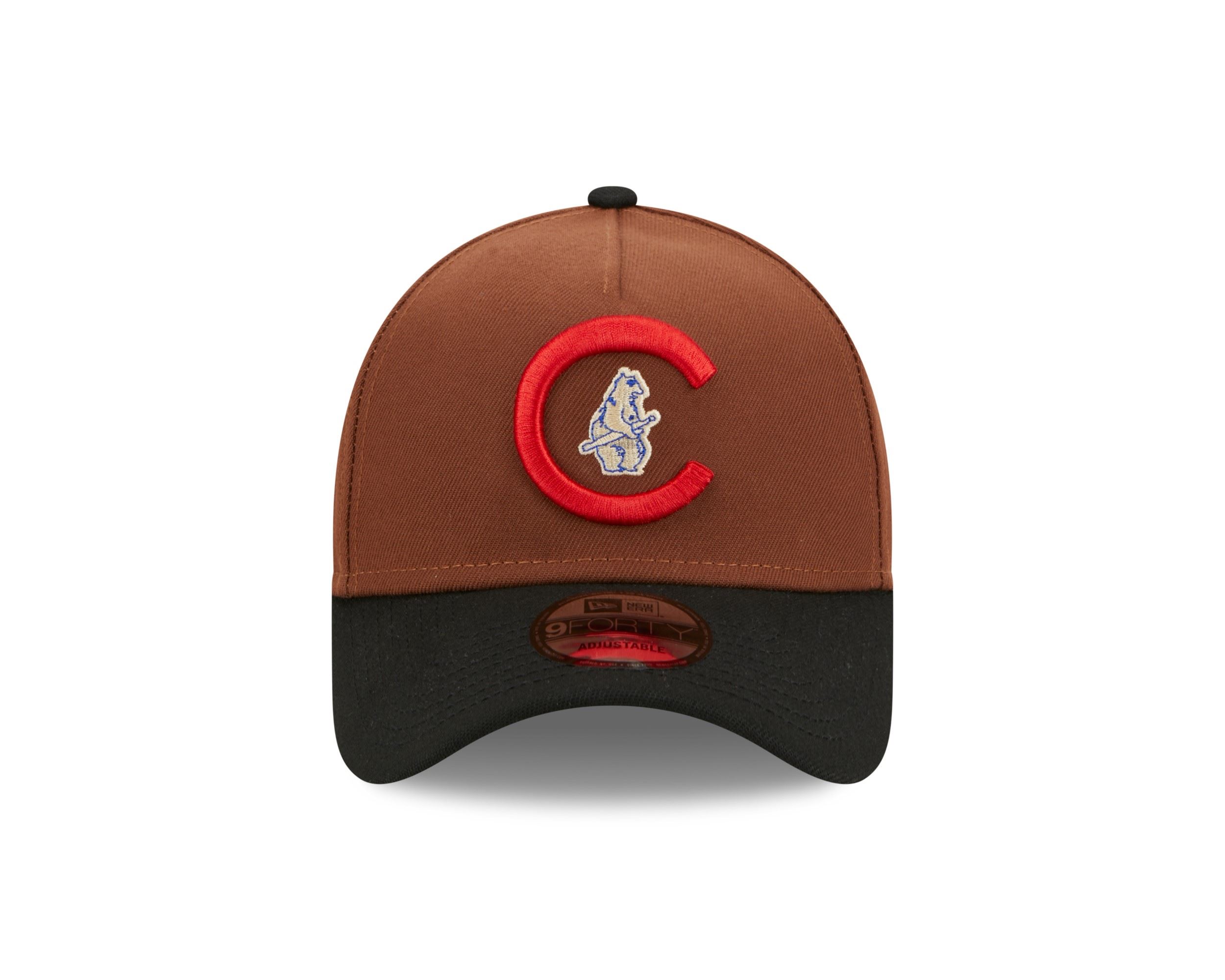 Chicago Cubs MLB Harvest 1908 World Series Brown Black 9Forty A-Frame Snapback Cap New Era