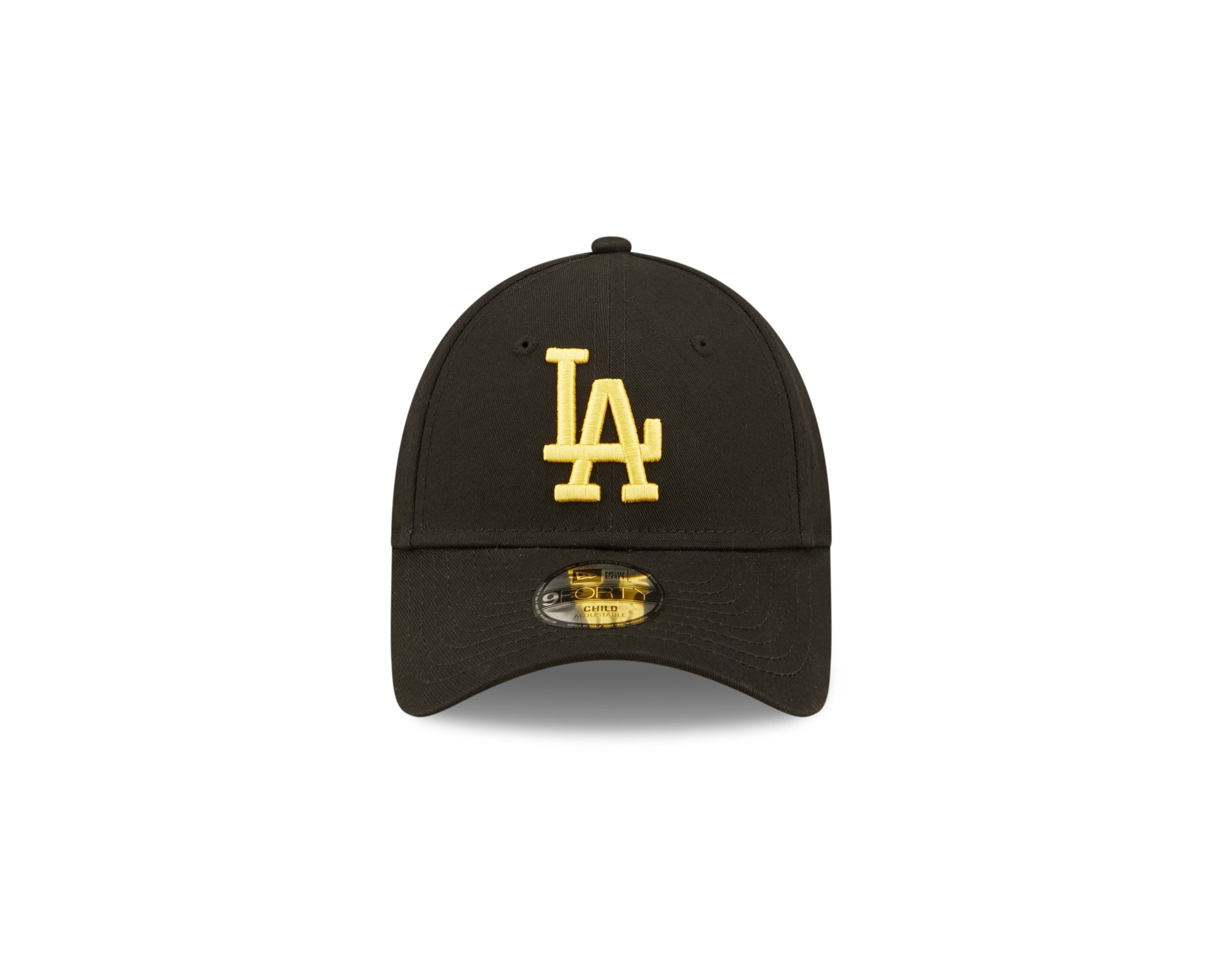 Los Angeles Dodgers MLB League Essential Black Gold 9Forty Adjustable Kids Cap New Era