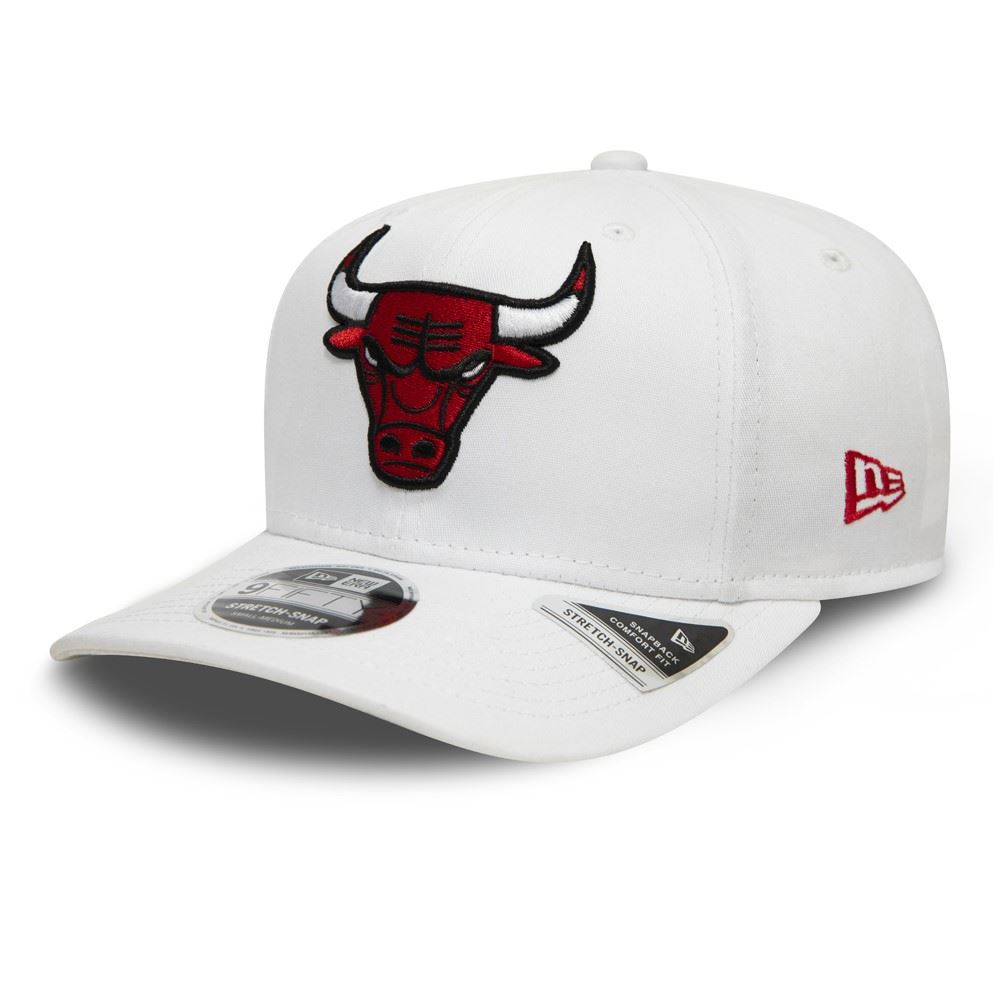 Chicago Bulls White Base 9Fifty Stretch Snapback Cap New Era