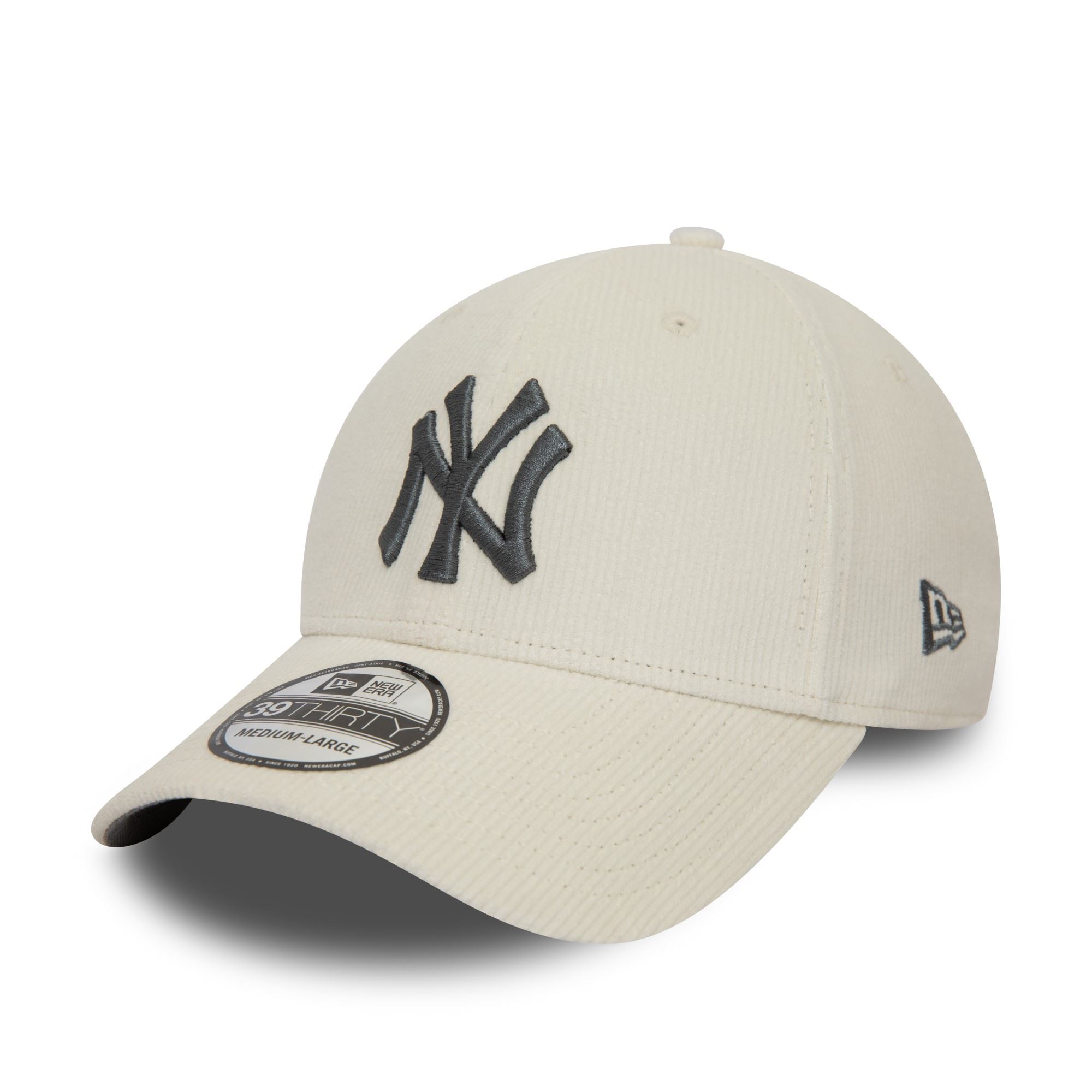 New York Yankees MLB Cord White 39Thirty Stretch Cap New Era