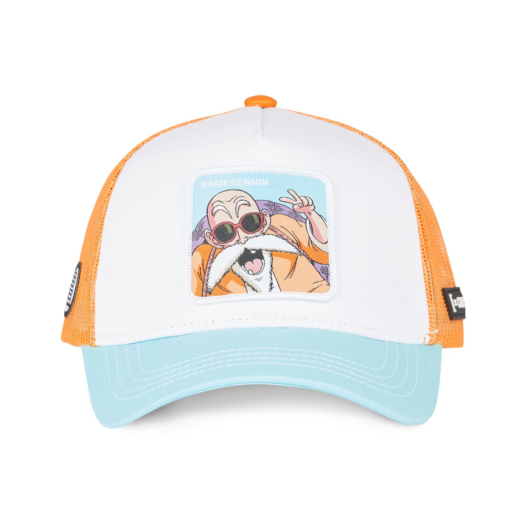 Muten Roshi Dragon Ball White Lightblue Orange Trucker Cap Capslab