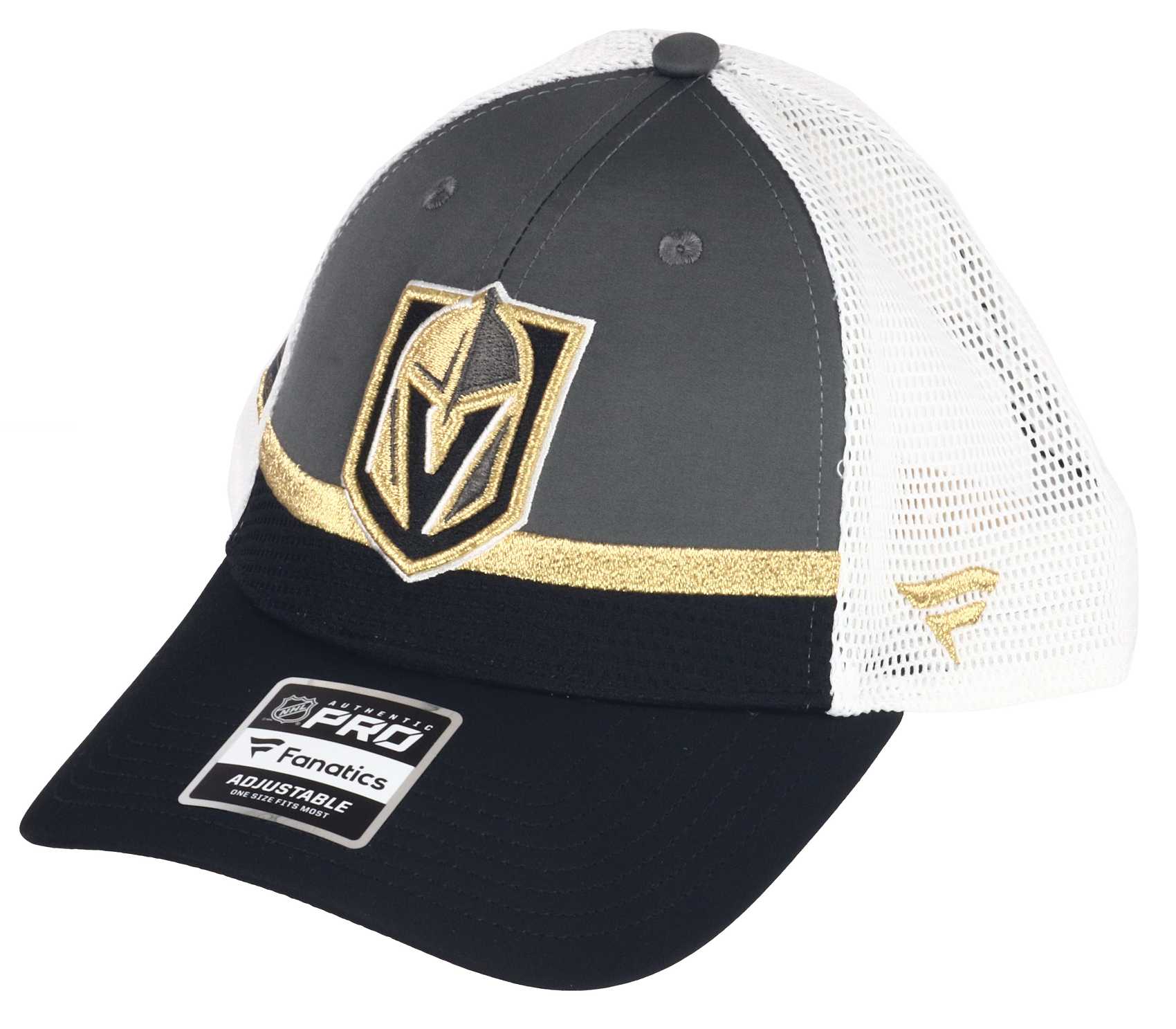 Vegas Golden Knights NHL Authentic Pro Draft Structured Trucker Cap Fanatics