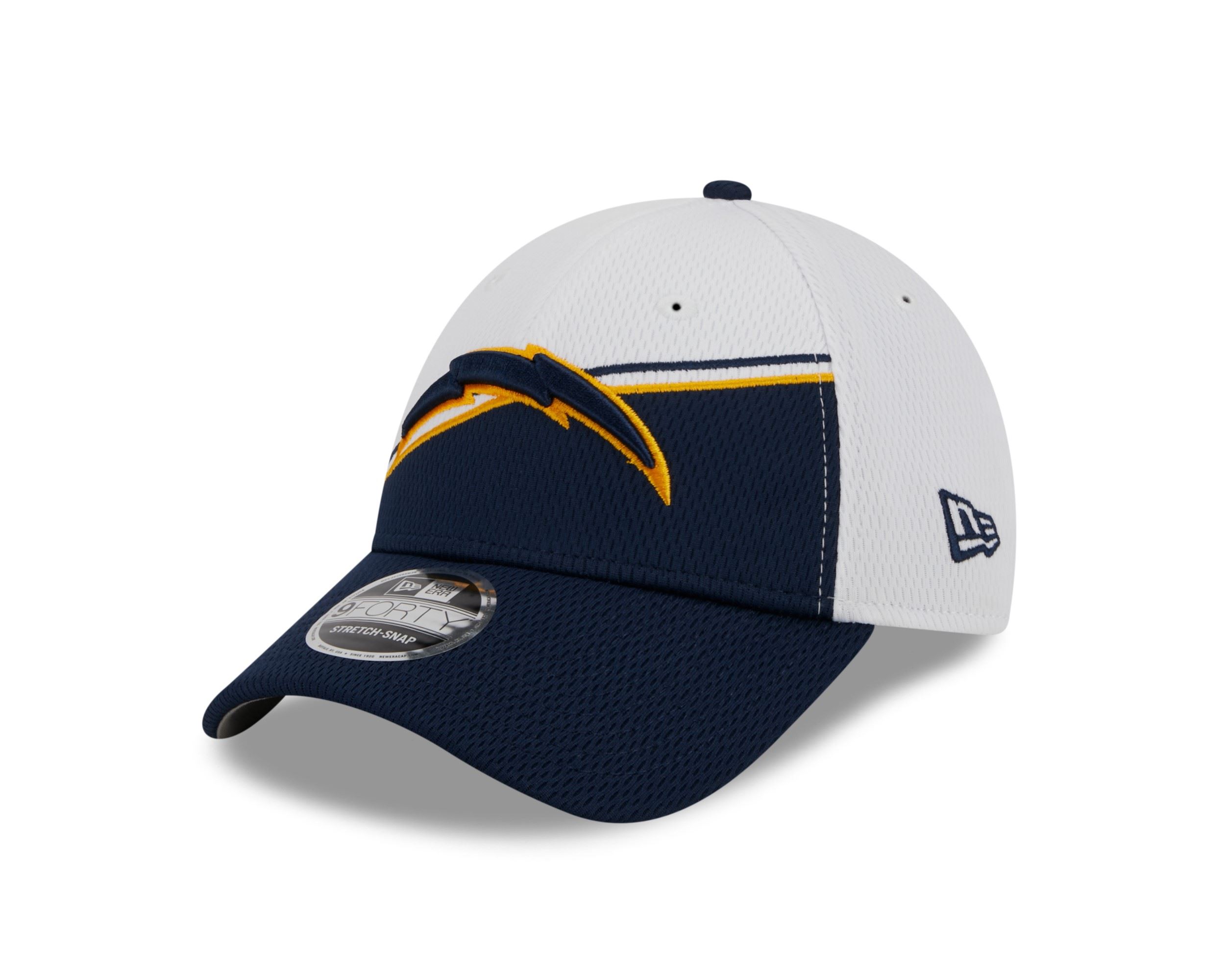 Los Angeles Chargers NFL 2023 Sideline White Darkblue 9Forty Stretch Snapback Cap New Era