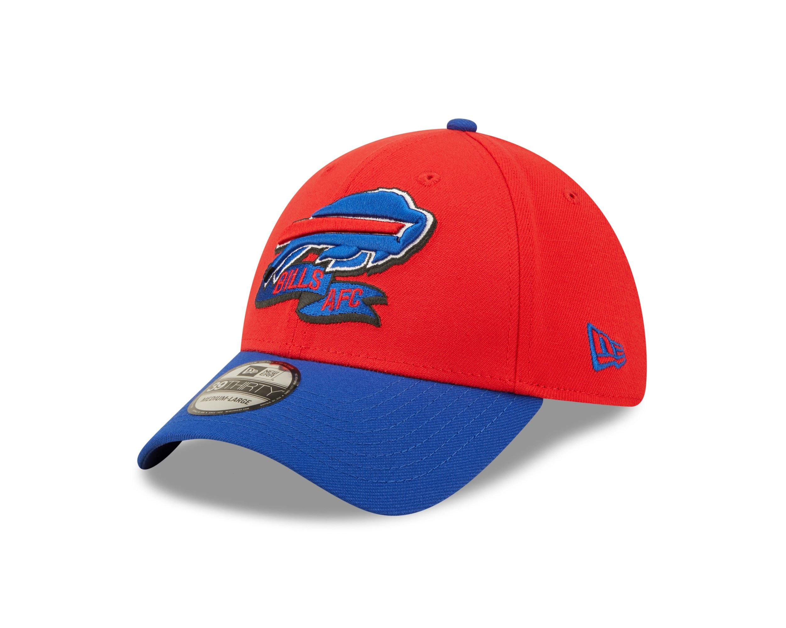 Buffalo Bills NFL 2022 Sideline Red Blue 39Thirty Stretch Cap New Era