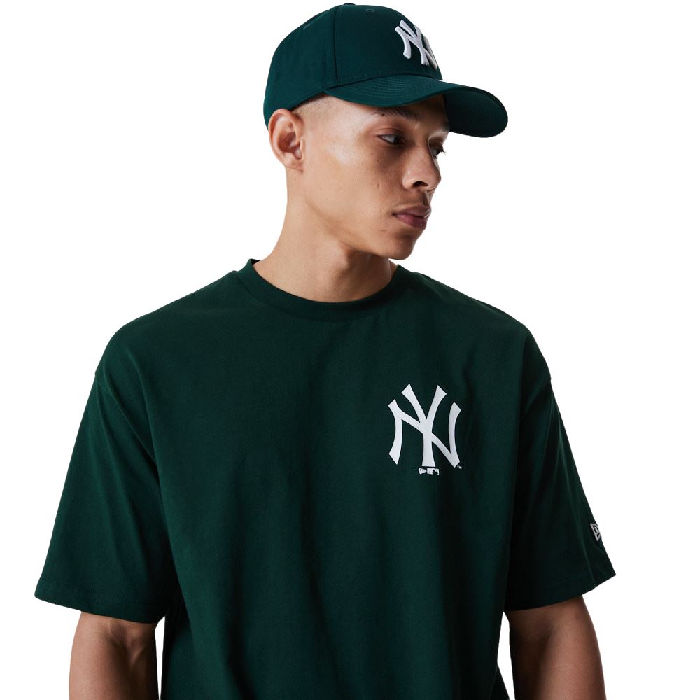 New York Yankees Dark Green MLB League Essentials Oversized  T- Shirt New Era