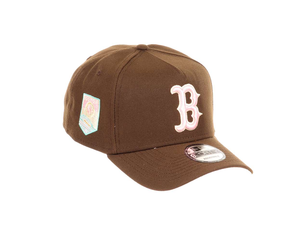 Boston Red Sox MLB Fenway Park Sidepatch Walnut 9Forty A-Frame Snapback Cap New Era