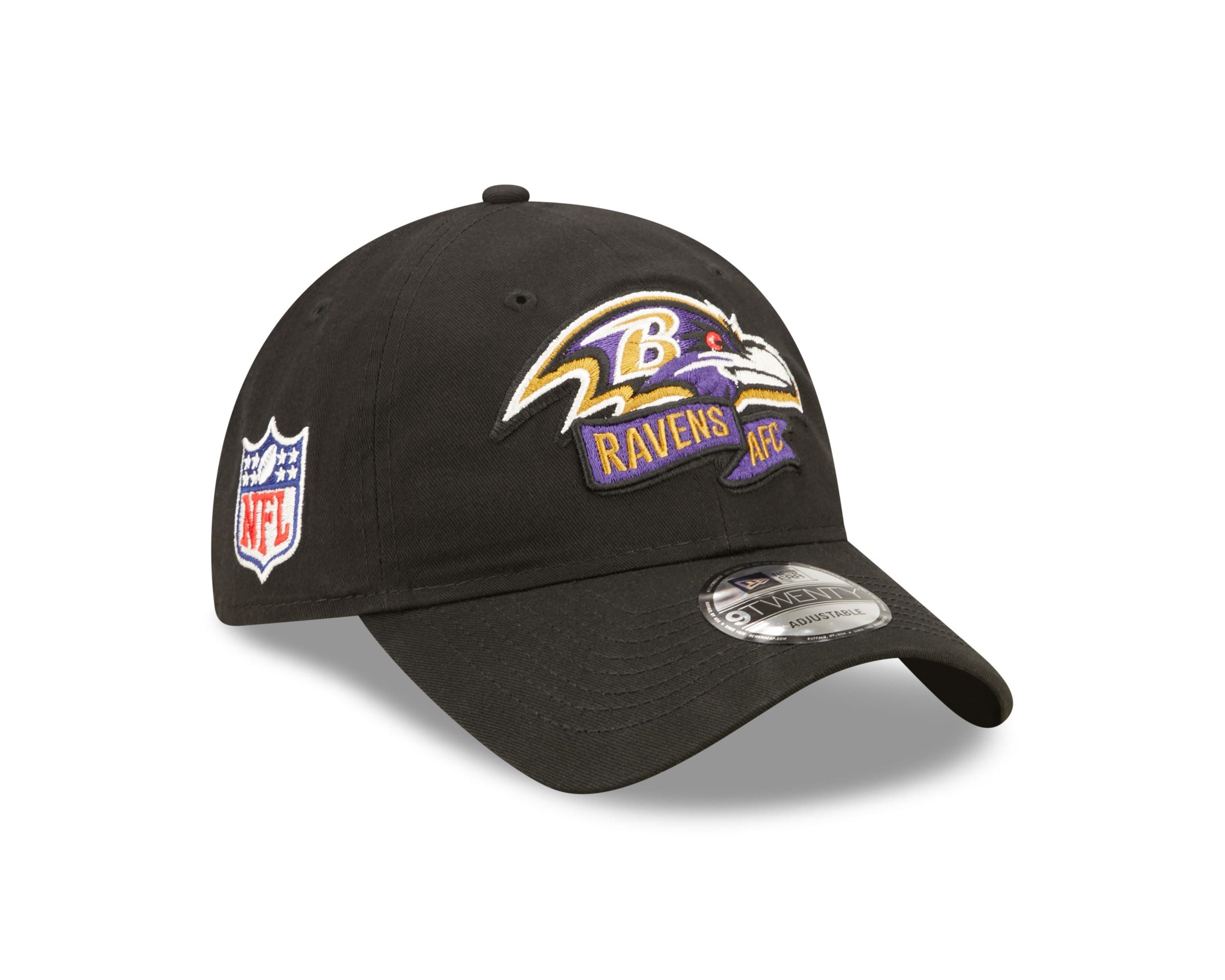 Baltimore Ravens NFL 2022 Sideline Black 9Twenty Unstructured Strapback Cap New Era