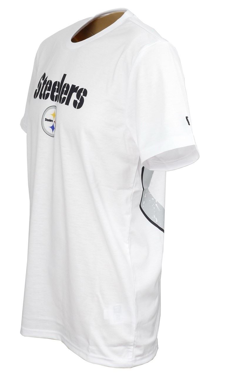 Pittsburgh Steelers Big Logo Back T-Shirt White New Era