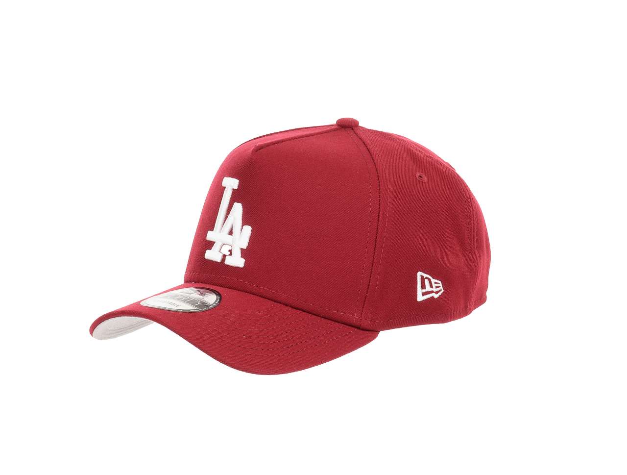 Los Angeles Dodgers MLB Cardinal Red White 9Forty A-Frame Snapback Cap New Era
