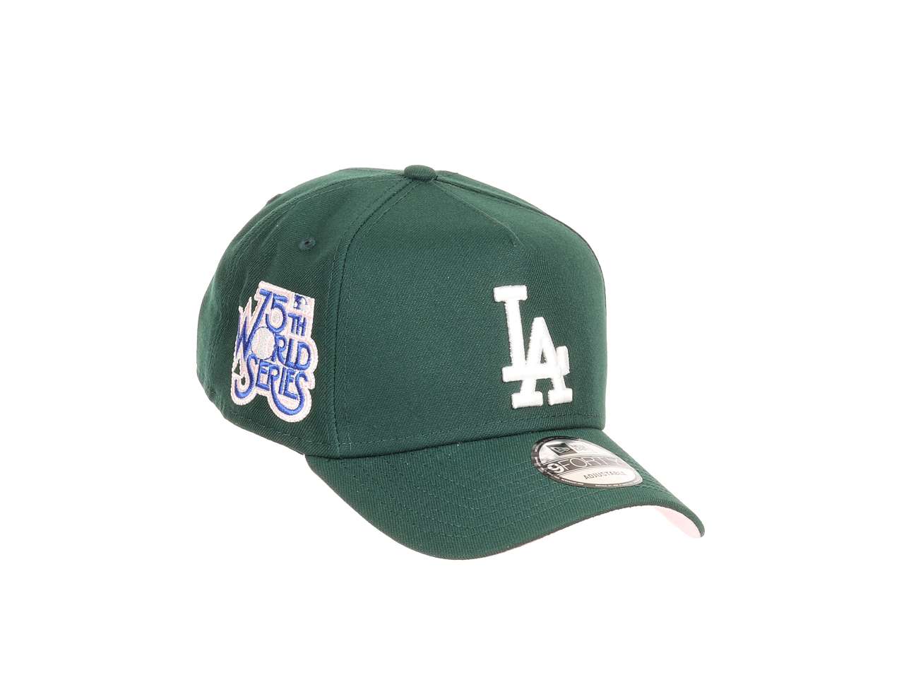 Los Angeles Dodgers MLB 75th World Series Sidepatch Dark Green 9Forty A-Frame Adjustable Cap New Era