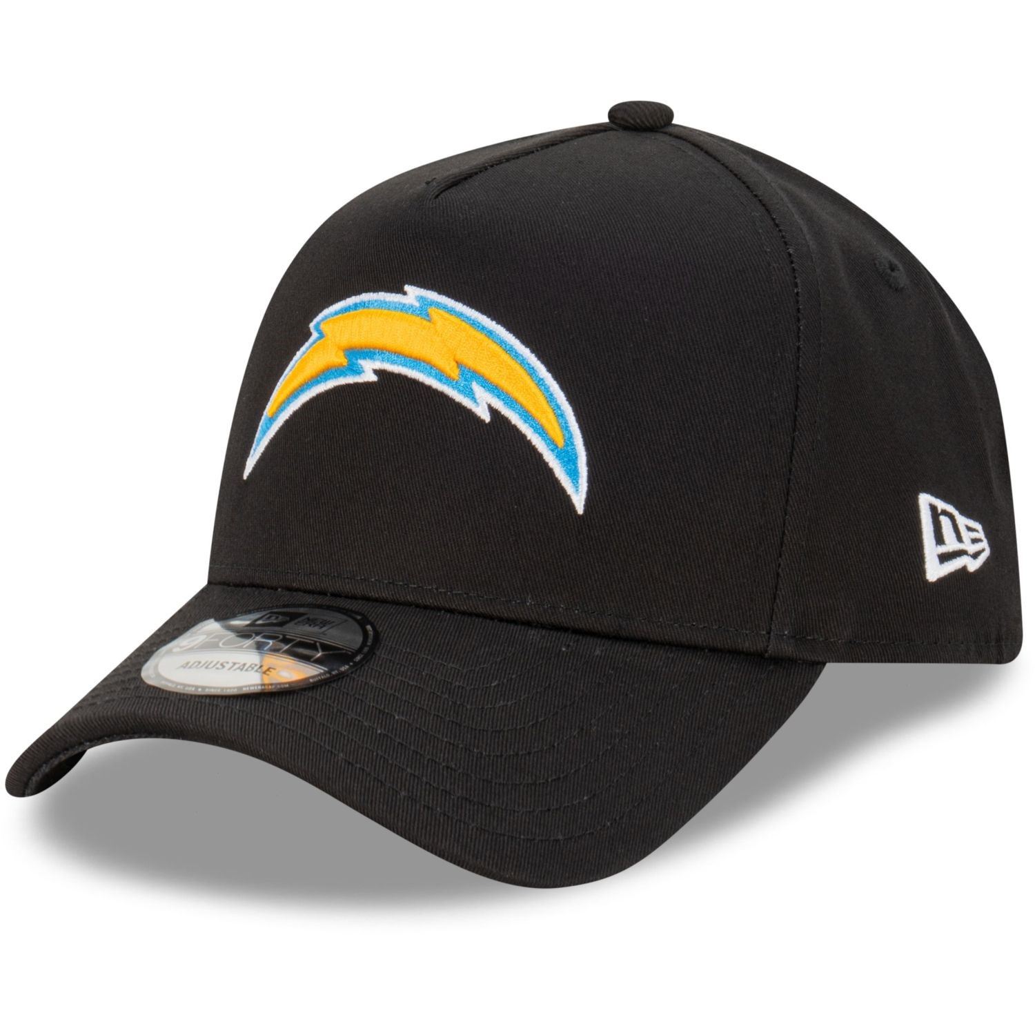Los Angeles Chargers NFL Evergreen Black 9Forty Adjustable A-Frame Cap New Era