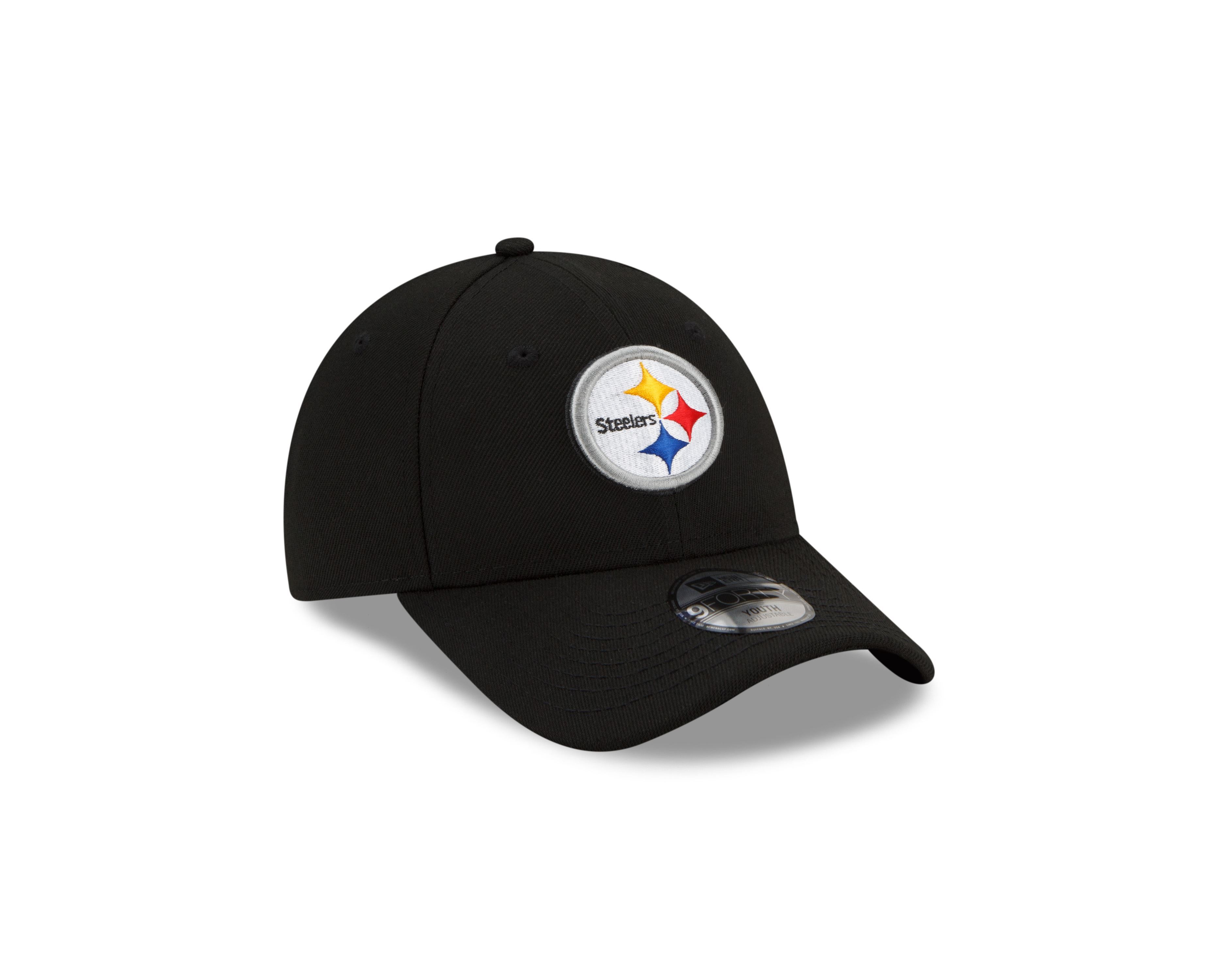 Pittsburgh Steelers NFL The League Schwarz Verstellbare 9Forty Cap für Kinder New Era