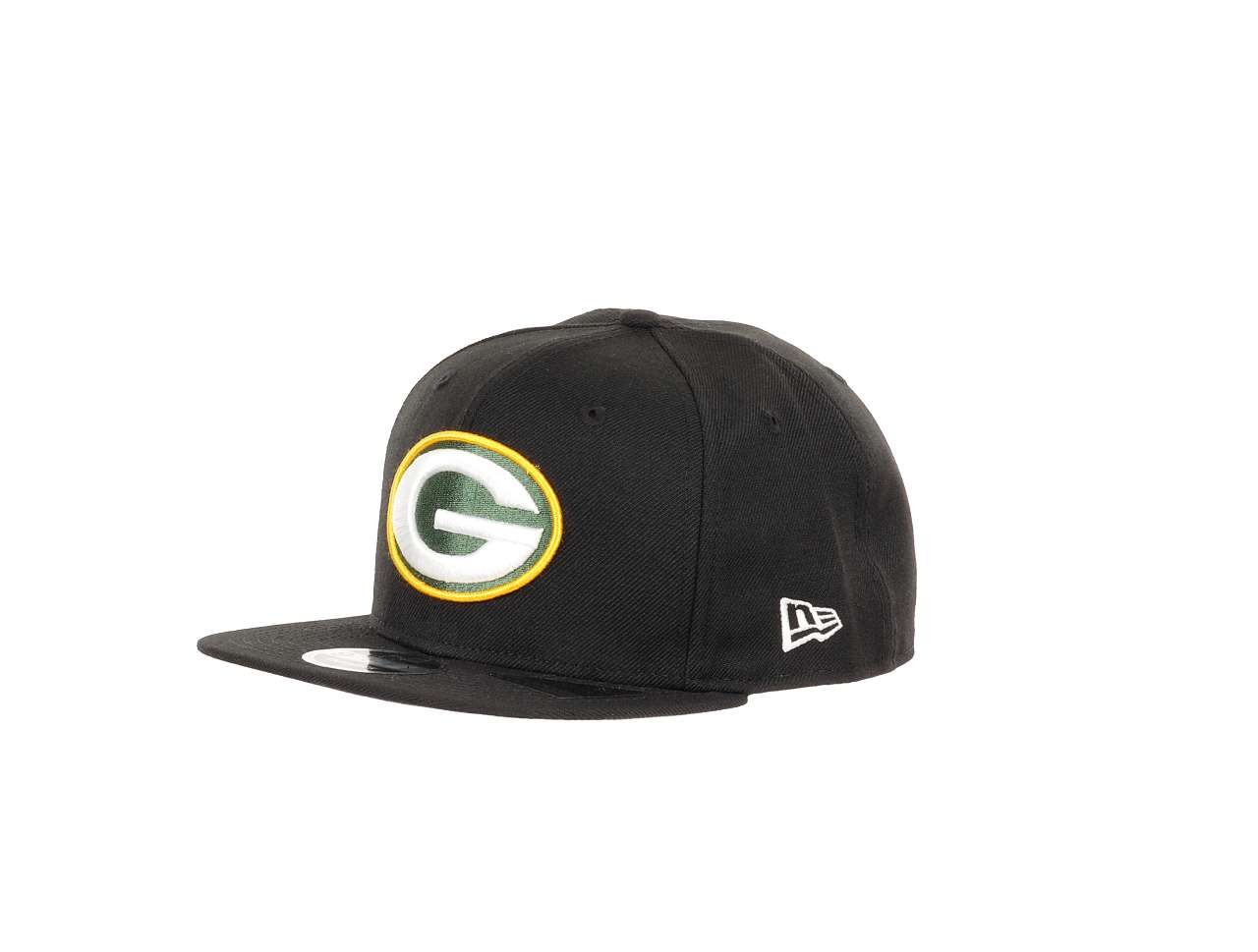 Green Bay Packers NFL Black 9Fifty Original Fit Snapback Cap New Era
