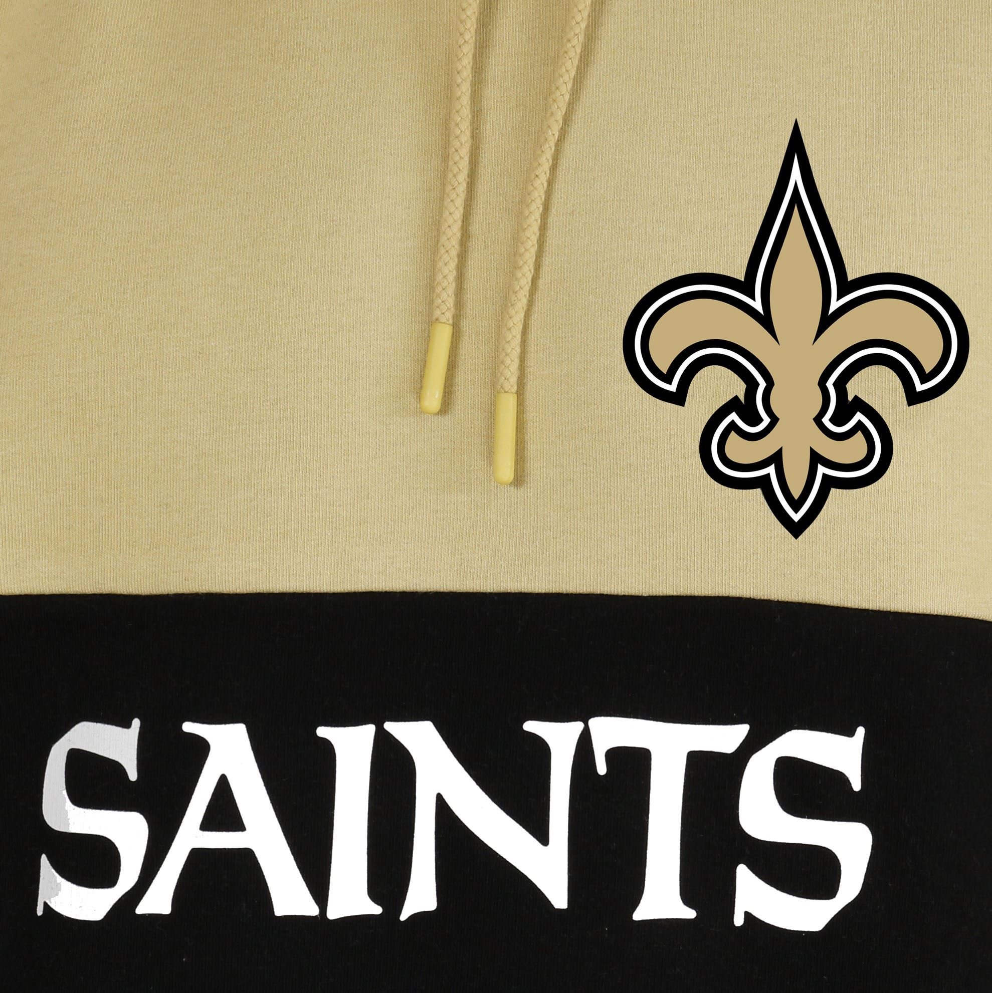 New Orleans Saints NFL Colour Block Hoody Beige / Black New Era