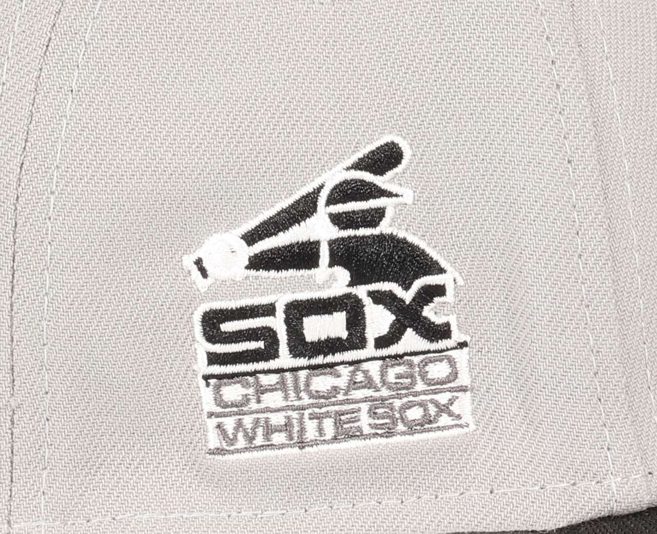 Chicago White Sox MLB Historic Sideptach Two Tone Gray Black UV Green 39Thirty Stretch Cap New Era