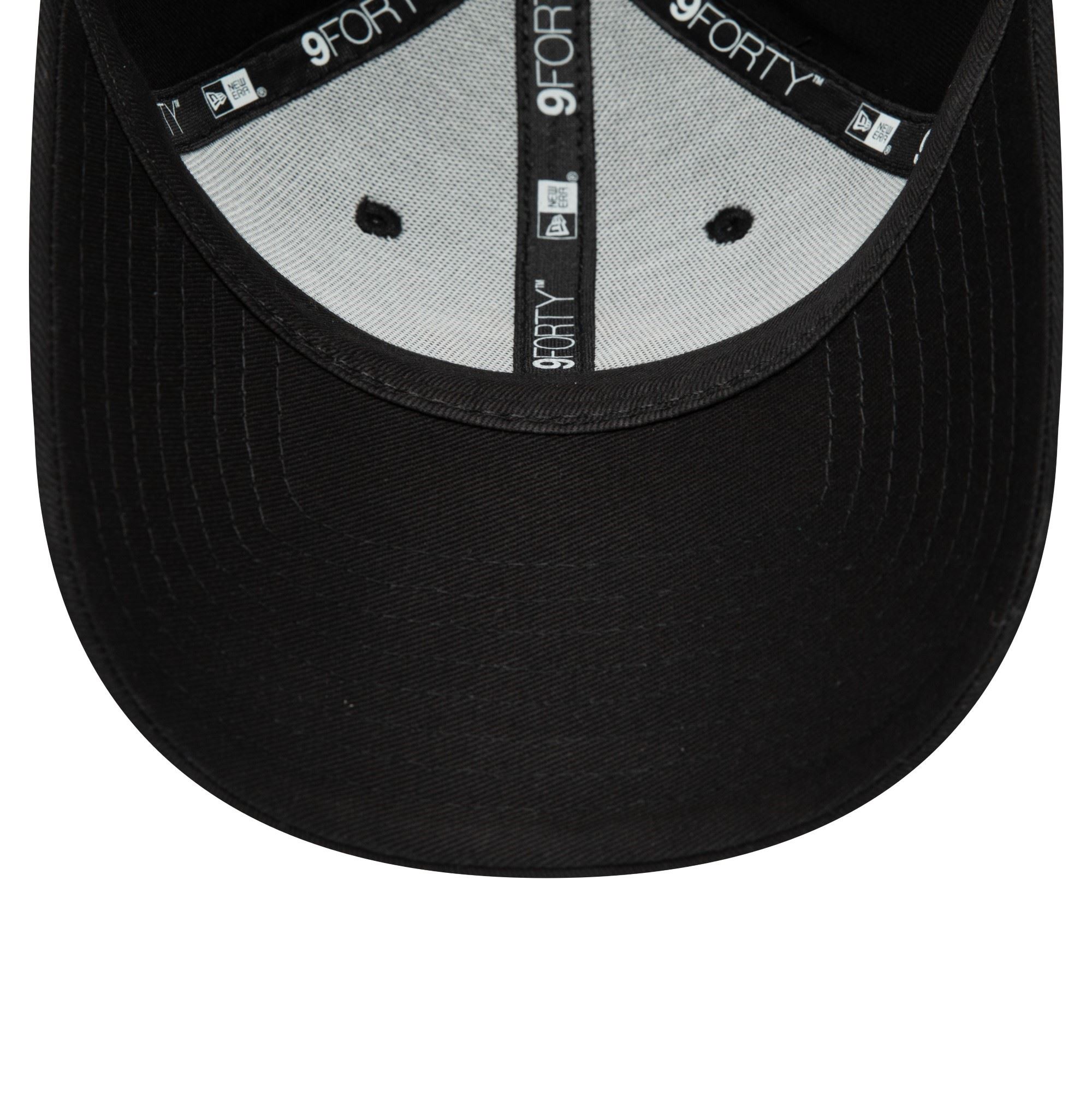 New York Yankees MLB Metallic Logo Black 9Forty Adjustable Women Cap