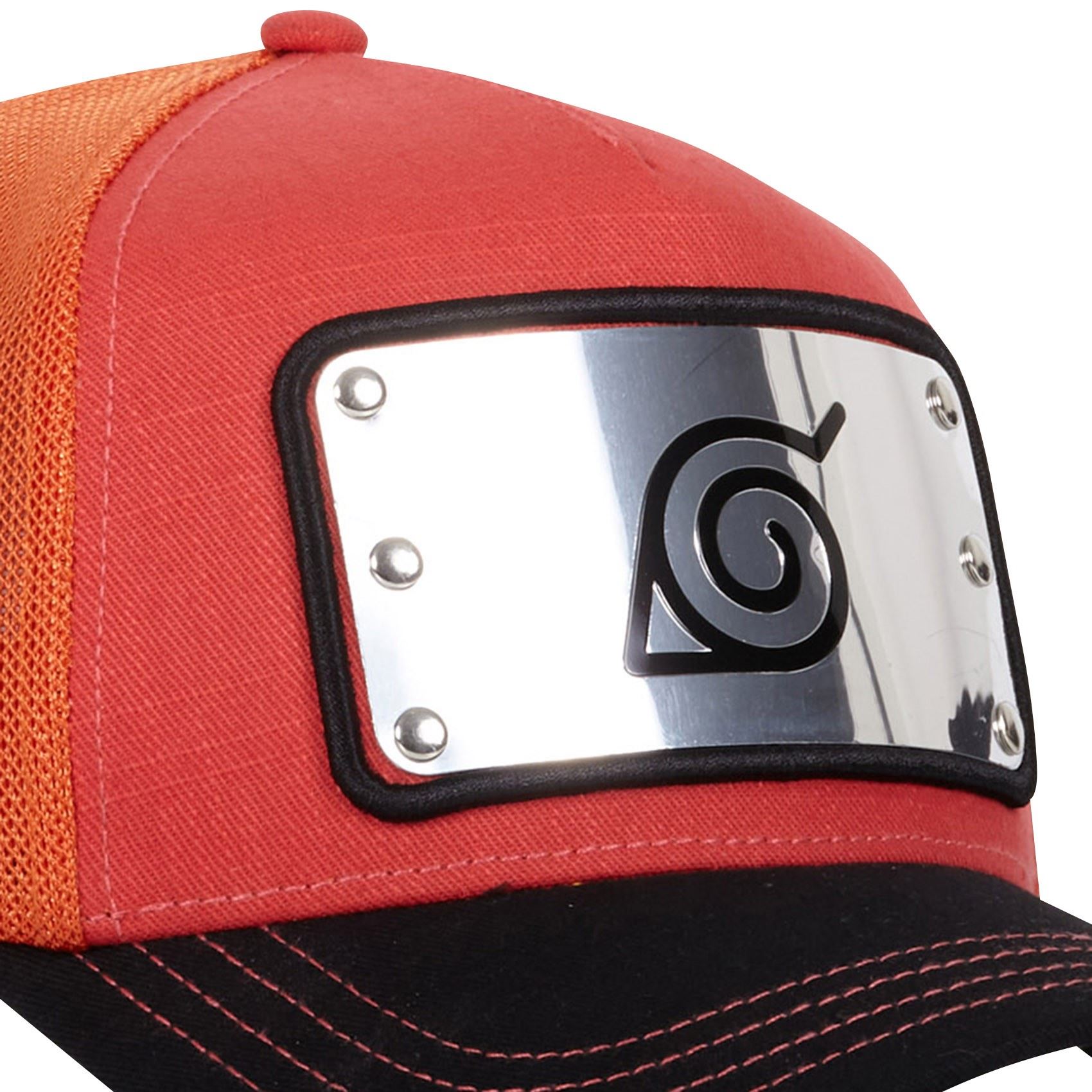 Naruto Shippuden Naruto Metal Orange Trucker Cap Capslab