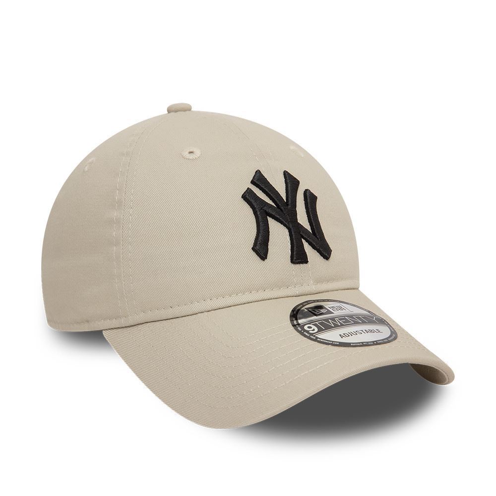 New York Yankees MLB League Essential Beige Schwarz Verstellbare 9Twenty Cap New Era