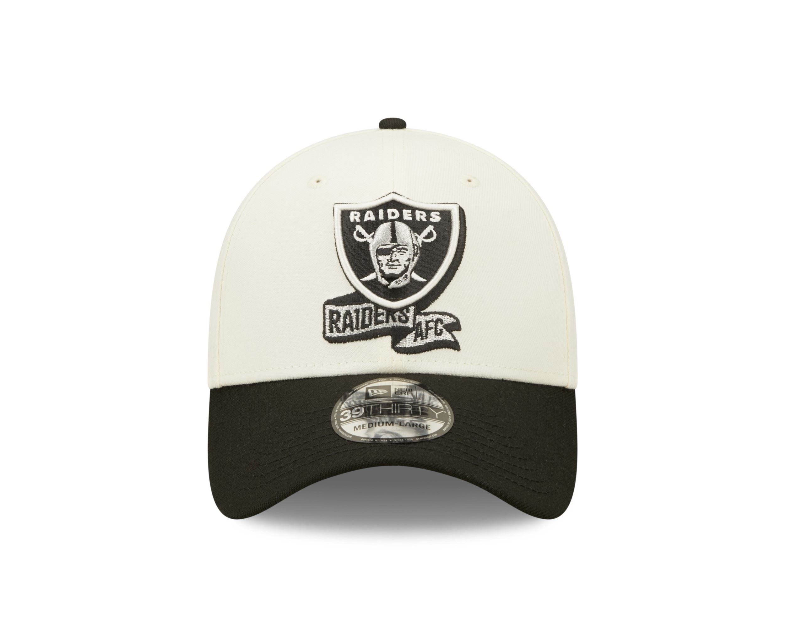 Las Vegas Raiders NFL 2022 Sideline Chrome White 39Thirty Stretch Cap New Era