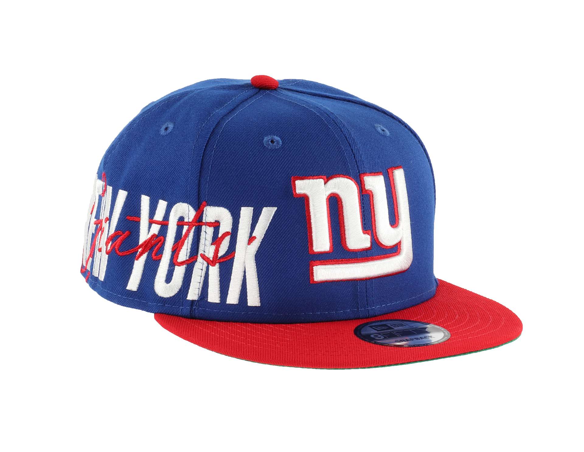 New York Giants Sidefont Blue / Red 9Fifty Snapback Cap New Era