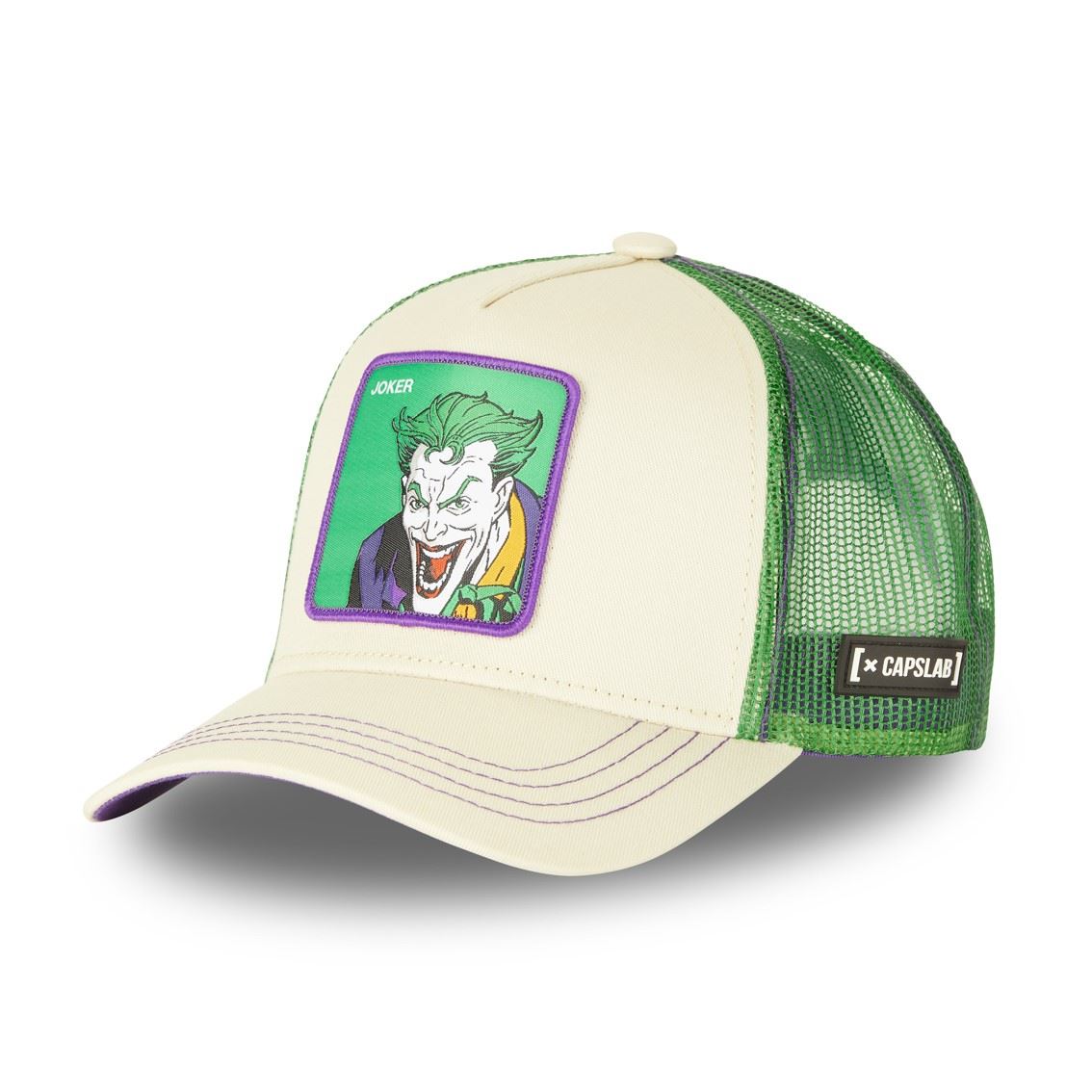 Joker DC Batman Beige Green Trucker Cap Capslab